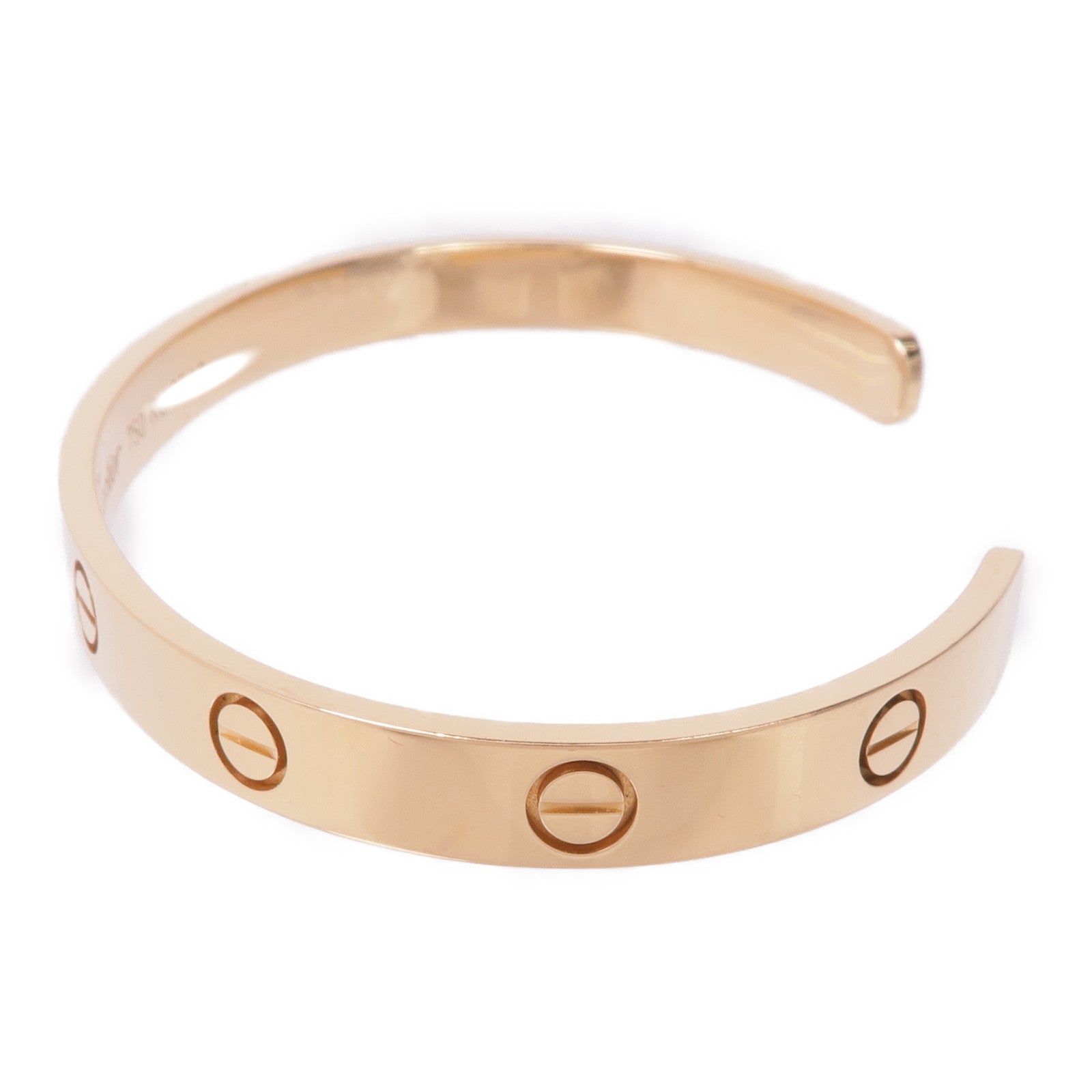 CARTIER 18K黃金Open Love Bracelet手鐲Cartier#18