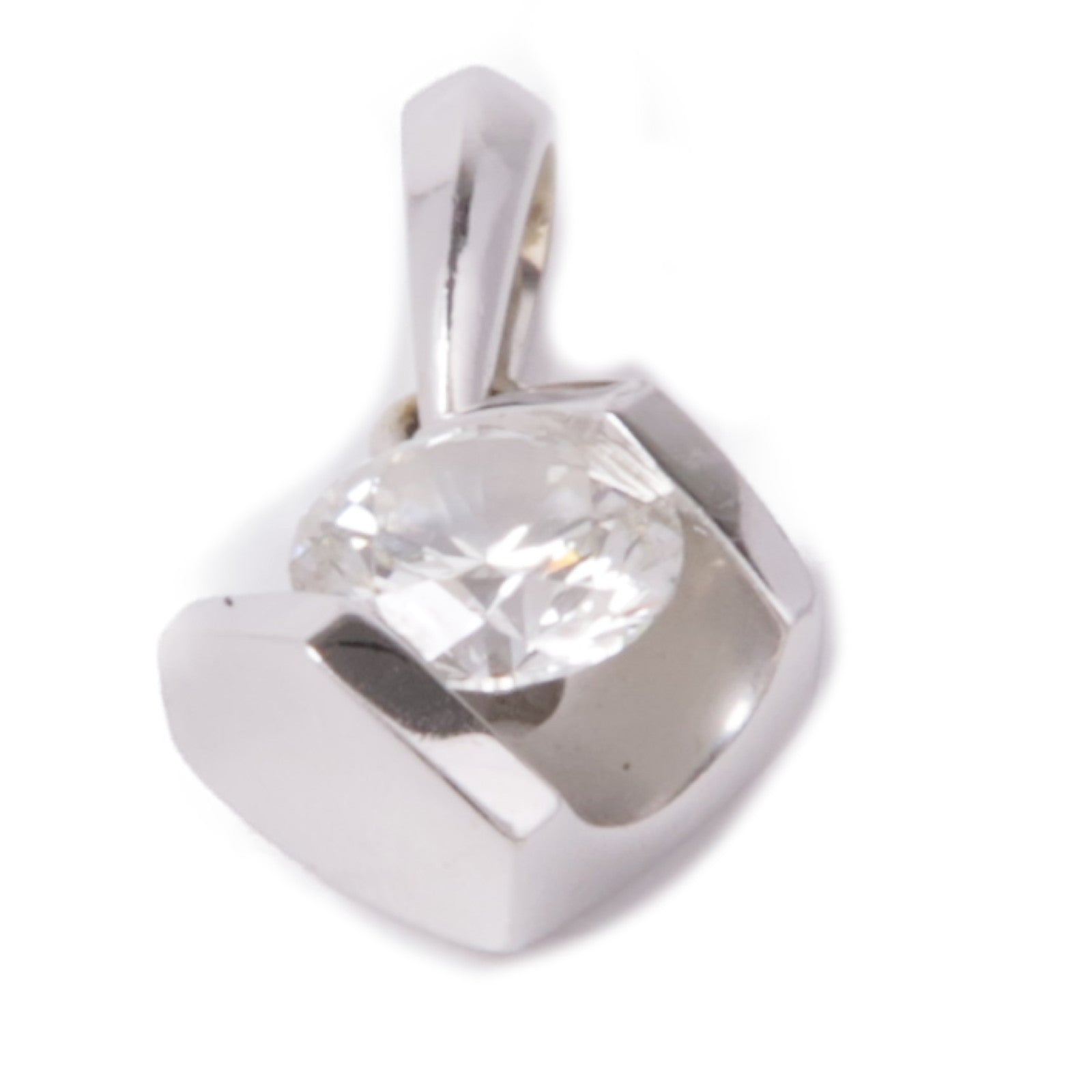 JEWELRY 18K白金Diamond Pendant Top鑽石吊墜