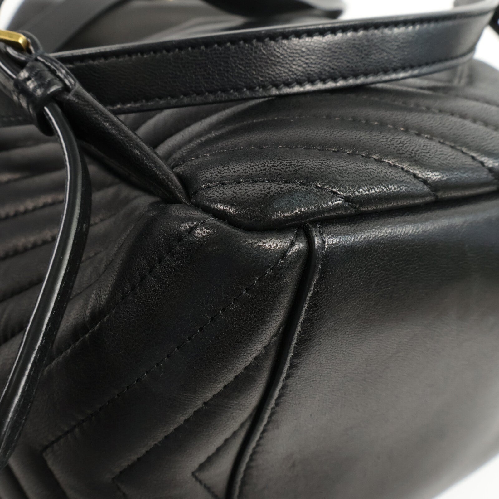 SAINT LAURENT 羊皮皮革Joe Backpack鏈帶背包
