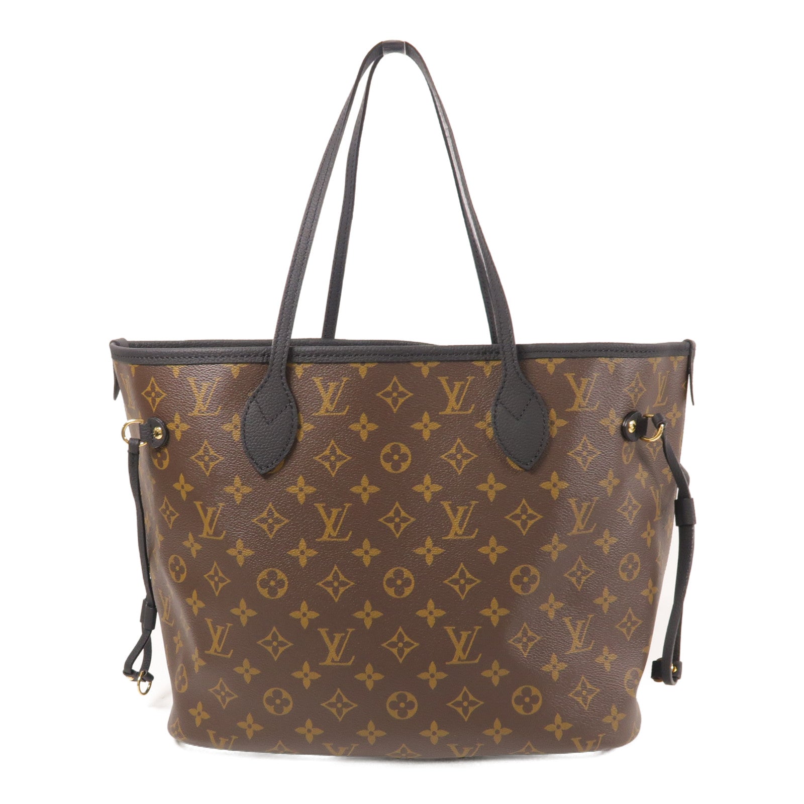 LOUIS VUITTON Monogram Neverfull Inside Out MM金扣手挽袋