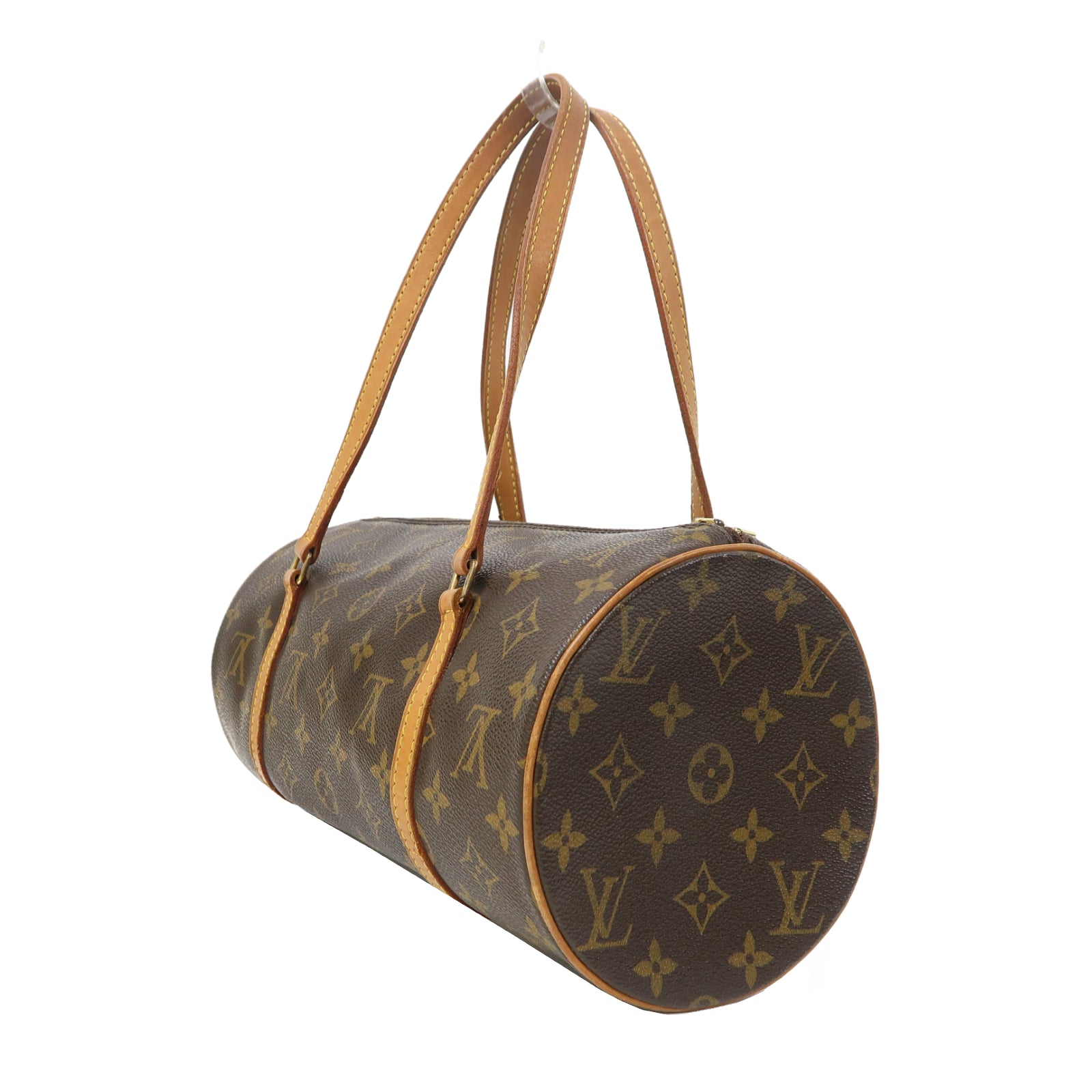 LOUIS VUITTON Monogram Papillon GM Shoulder Bag金扣肩背袋啡色