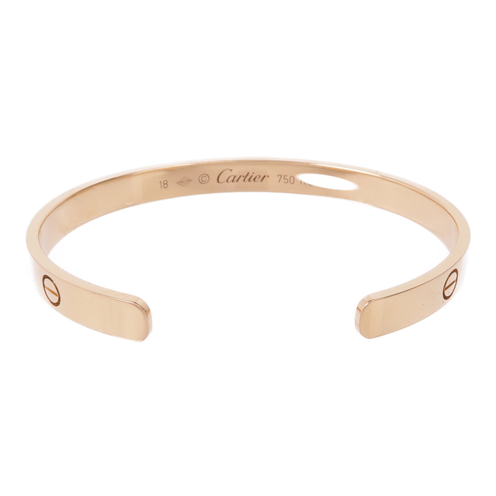 CARTIER 18K黃金Open Love Bracelet手鐲Cartier#18