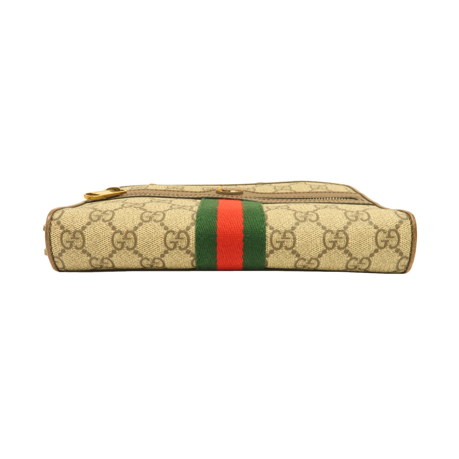 GUCCI 【激減優惠】塗層帆布Ophidia金扣肩背袋啡色