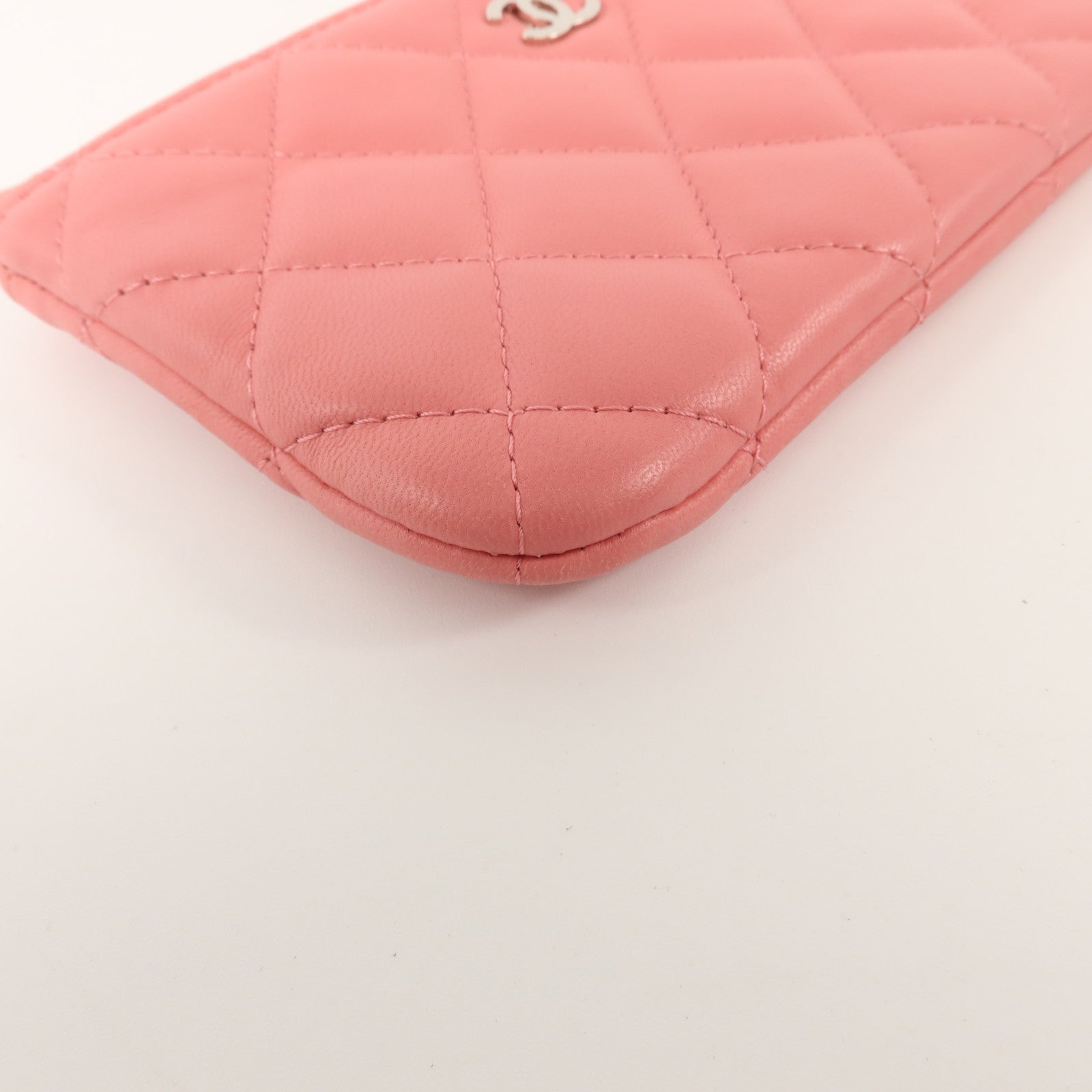 CHANEL 羊皮皮革Classic Zipped Coin Purse銀扣零錢包
