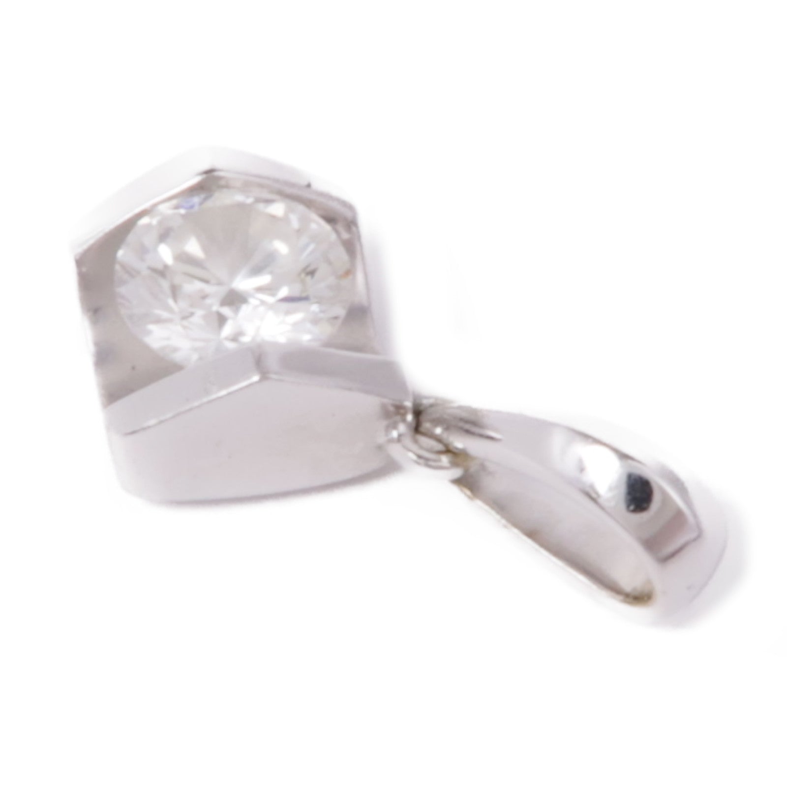 JEWELRY 18K白金Diamond Pendant Top鑽石吊墜