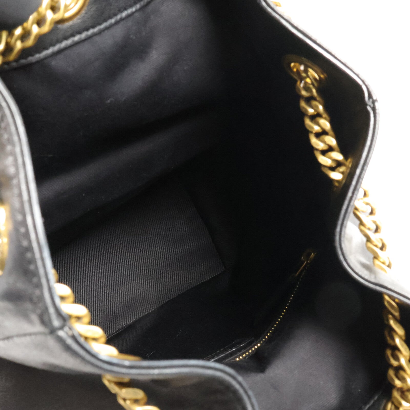 SAINT LAURENT 羊皮皮革Joe Backpack鏈帶背包