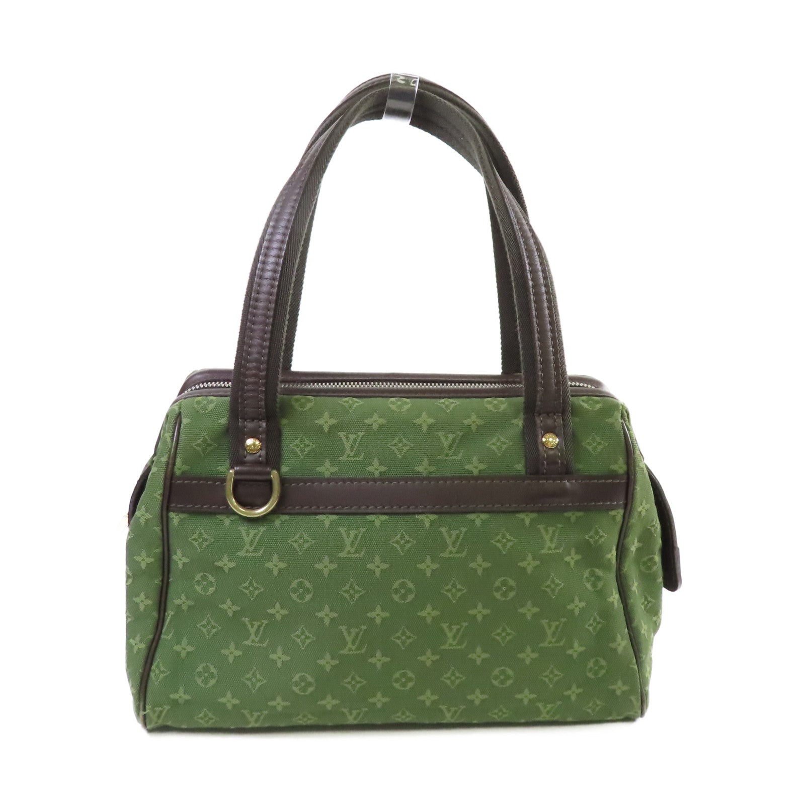 LOUIS VUITTON 【激減優惠】Monogram Mini Josephine PM Handbag金扣手挽袋綠色/啡色