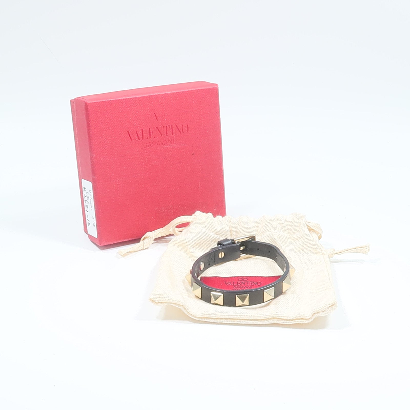 Valentino 牛皮皮革Garavani Rockstud手帶