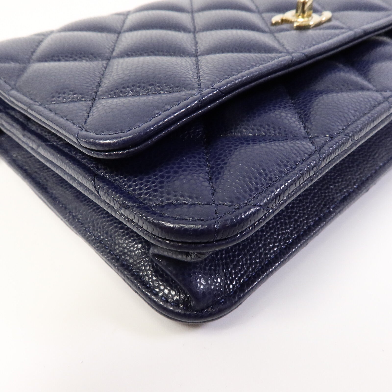 CHANEL 牛皮皮革WOC Wallet On Chain鏈帶肩背袋