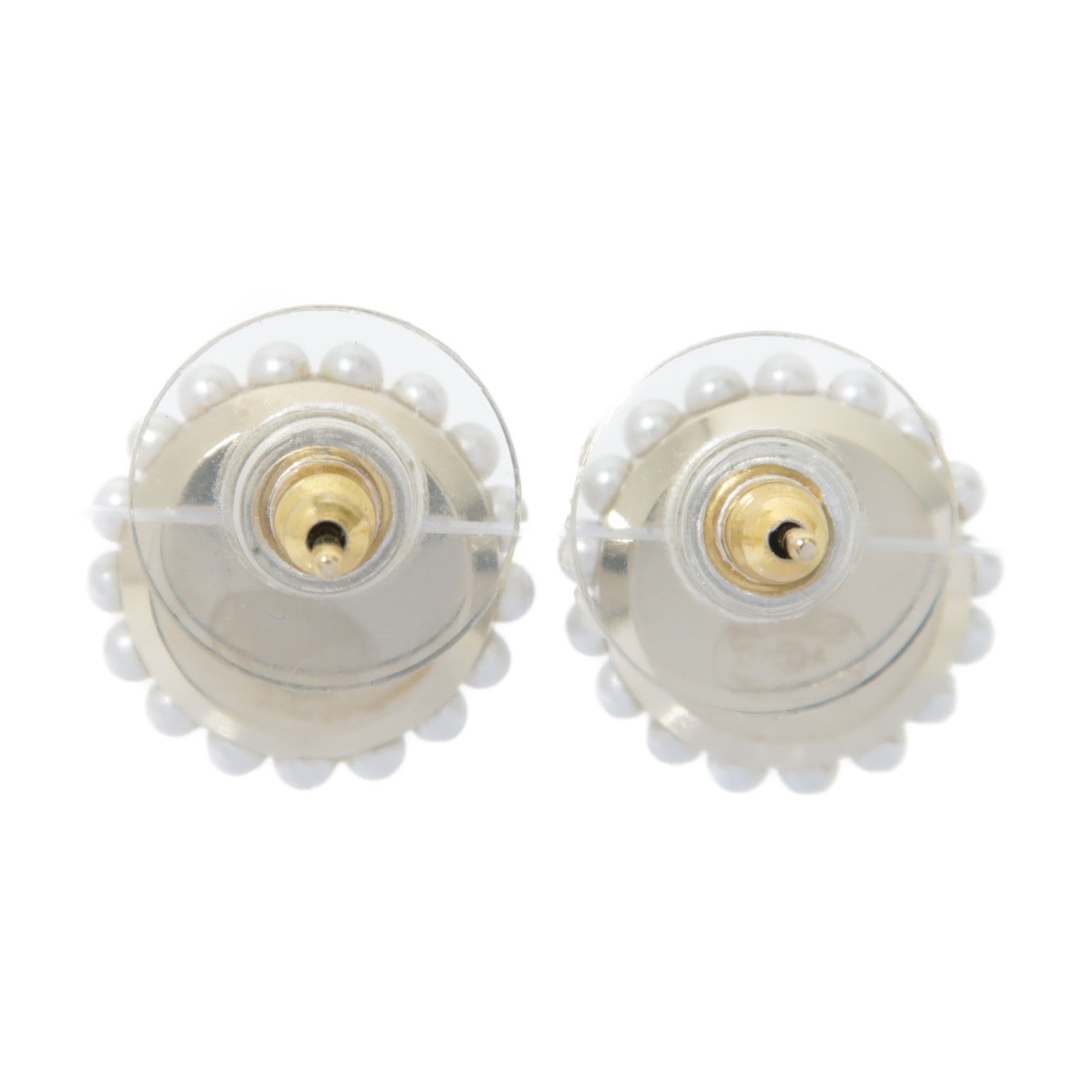 CHANEL 金屬Earrings耳環珍珠色