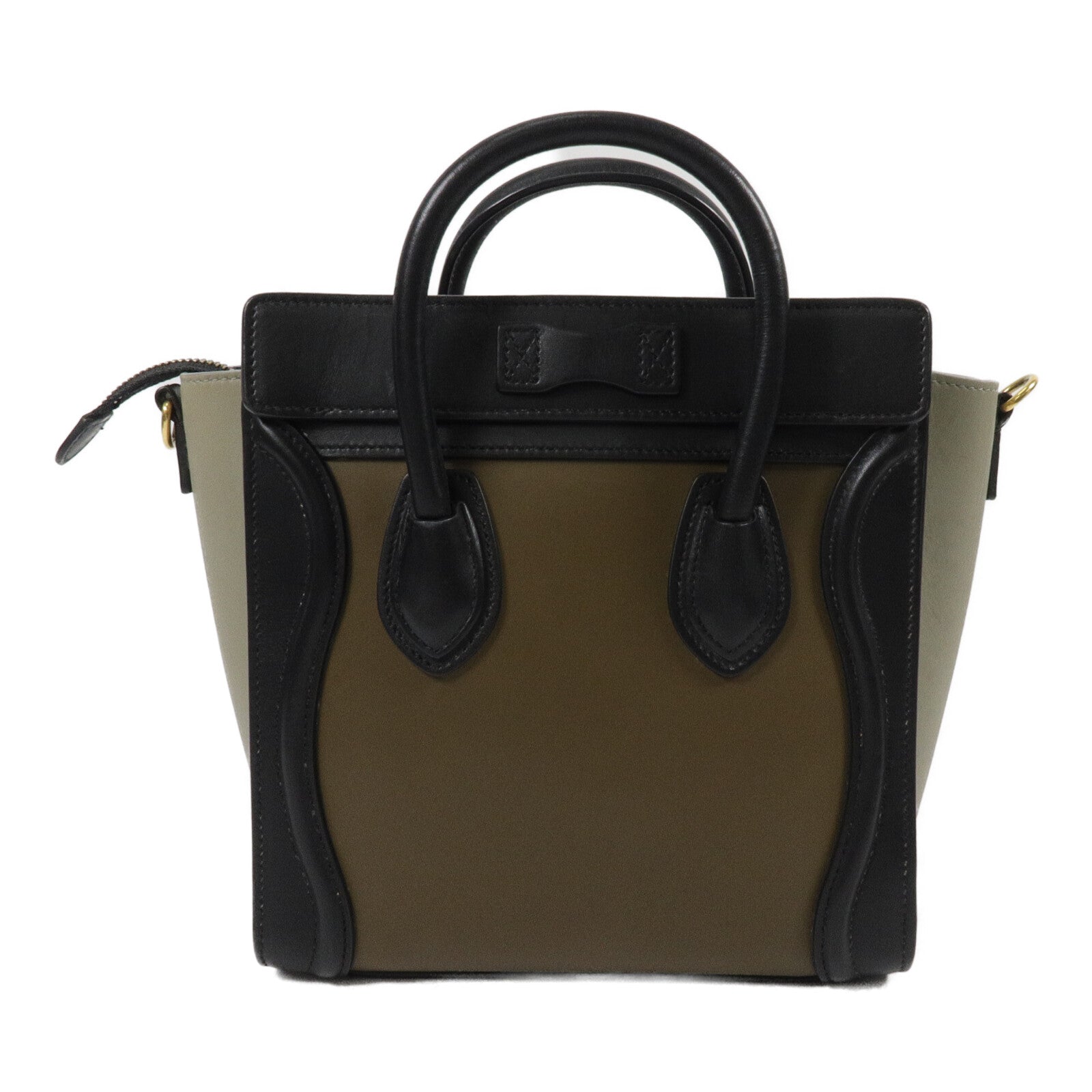 CELINE 牛皮皮革Nano Luggage手挽肩背兩用袋