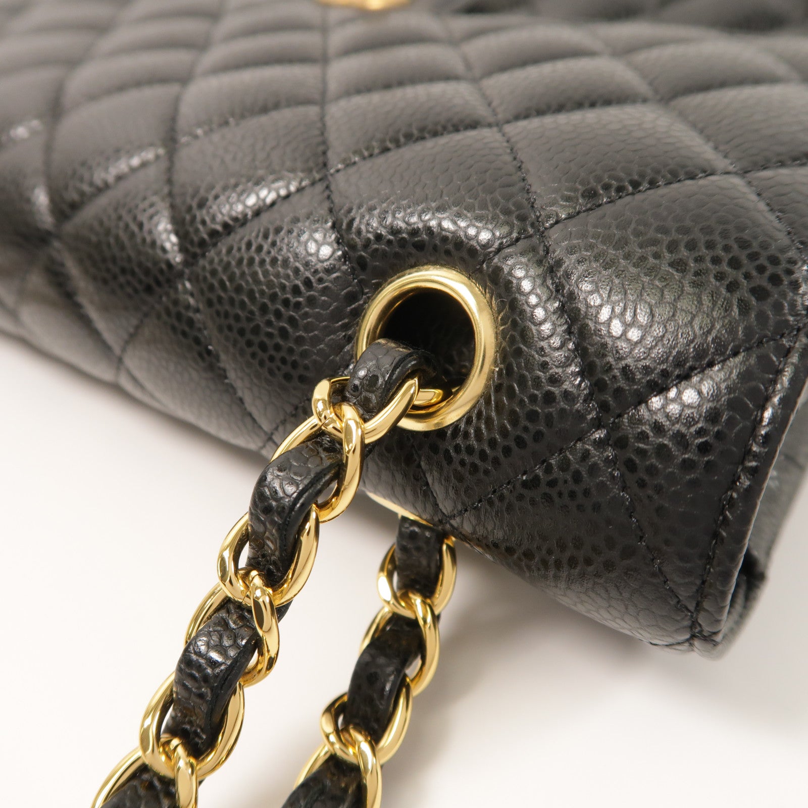 CHANEL 牛皮皮革Classic 25金扣鏈帶肩背袋