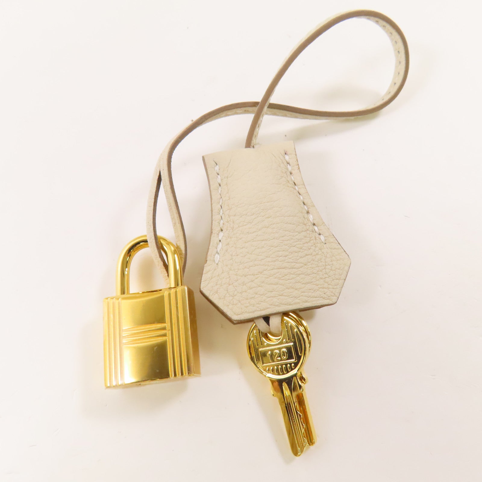 HERMES Togo皮革Birkin 30金扣手挽袋Craie