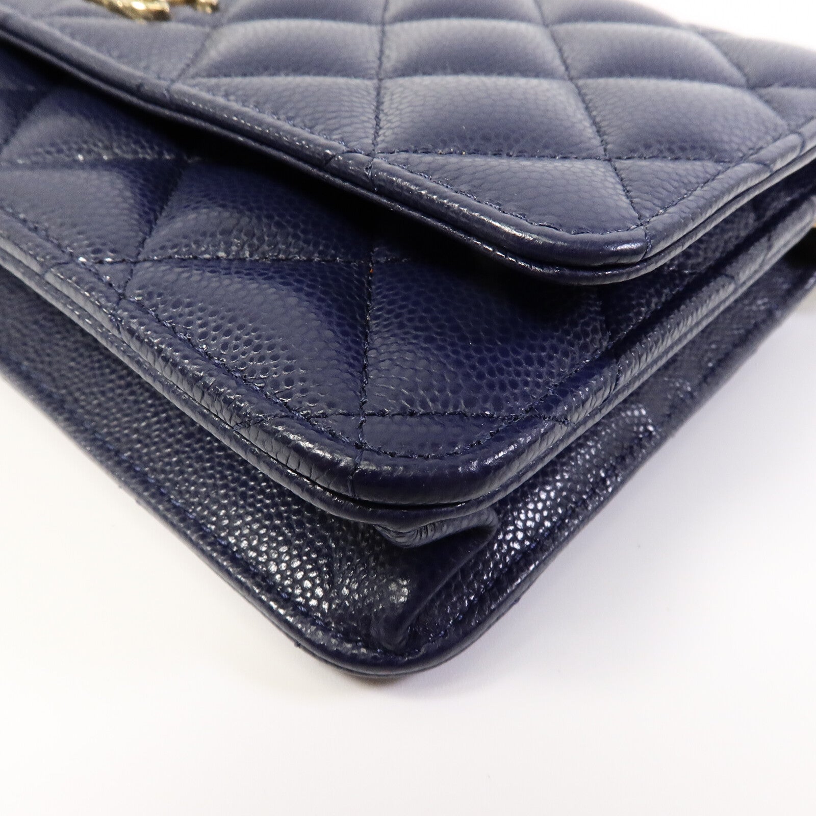 CHANEL 牛皮皮革WOC Wallet On Chain鏈帶肩背袋