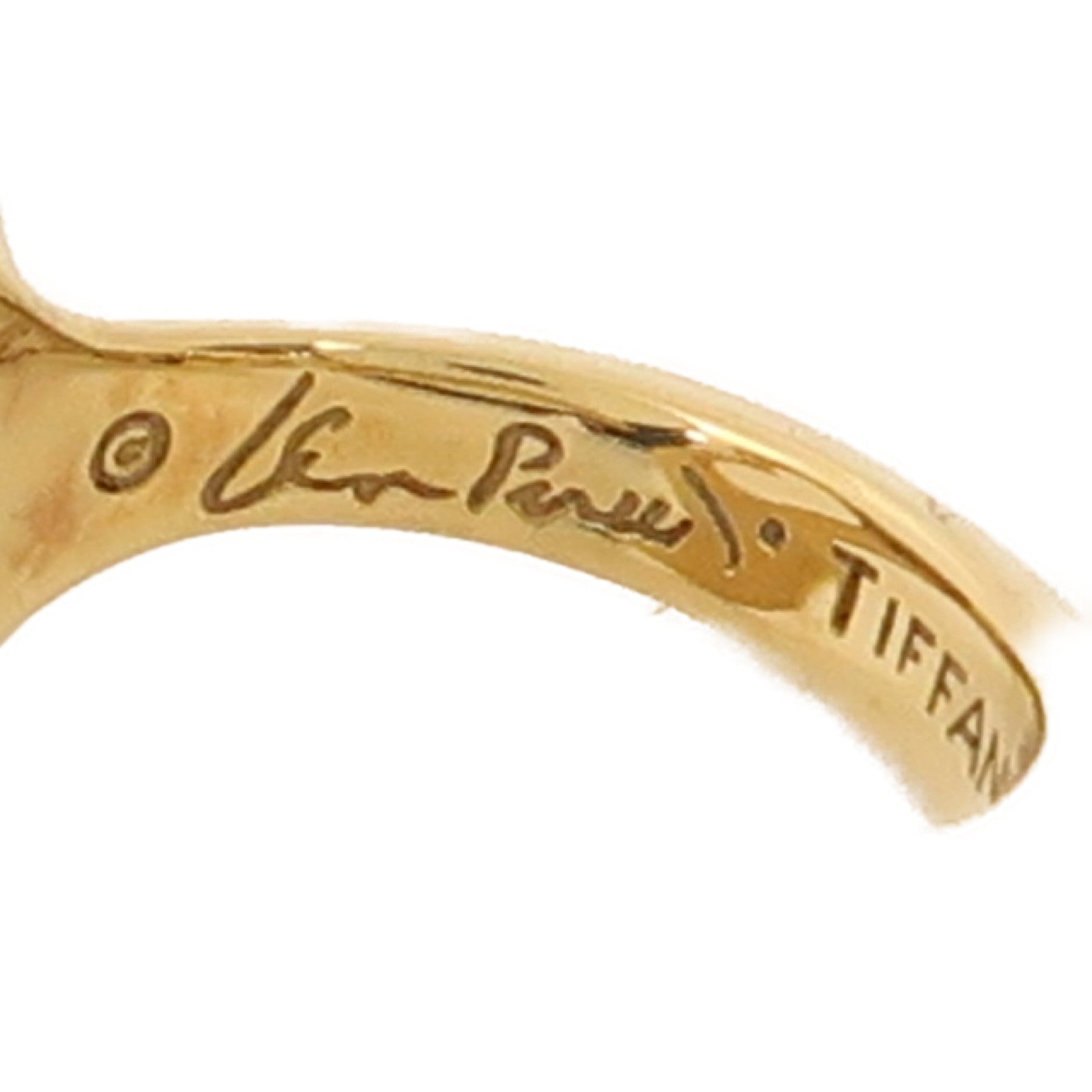 TIFFANY＆CO 18K黃金Heart Ring戒指US#5.5