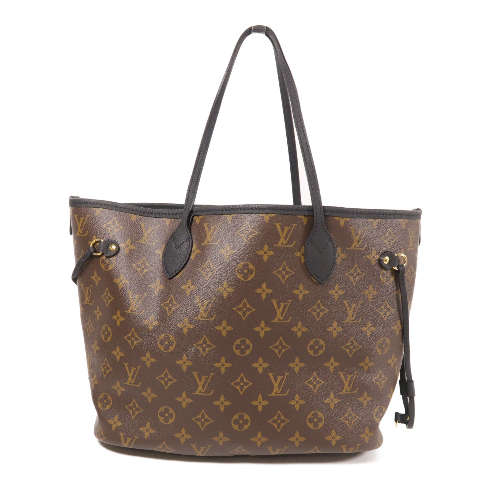 LOUIS VUITTON Monogram Neverfull Inside Out MM金扣手挽袋