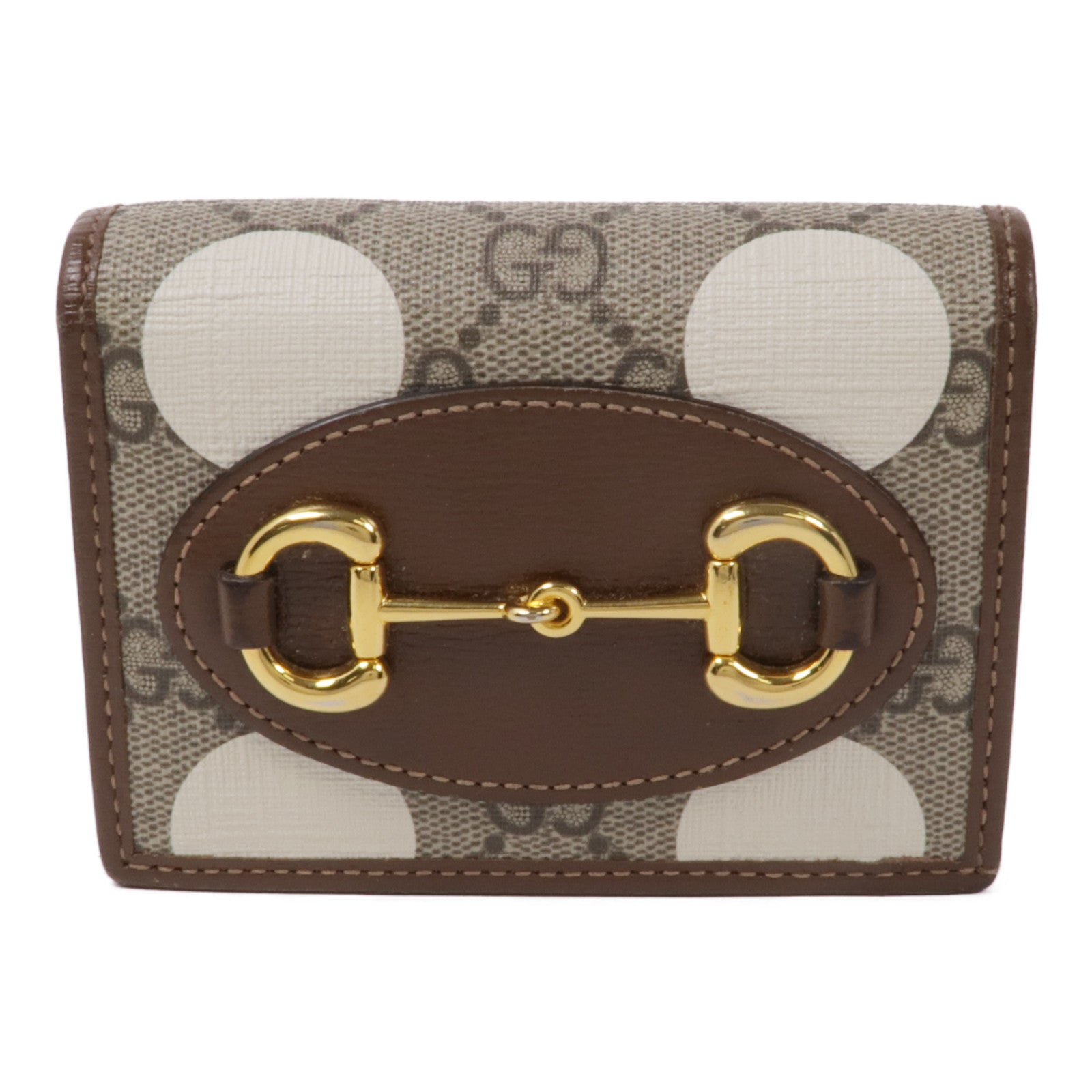GUCCI 【激減優惠】塗層帆布Wallet金扣錢包