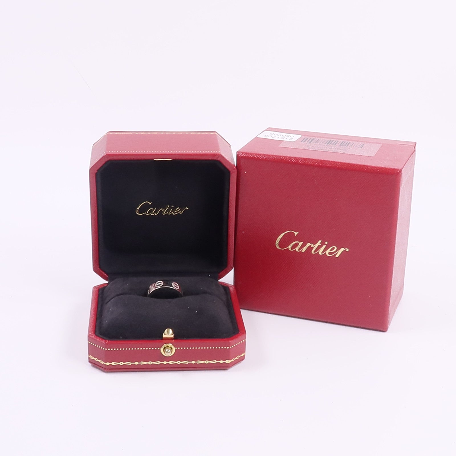 CARTIER 18K白金Love Ring戒指