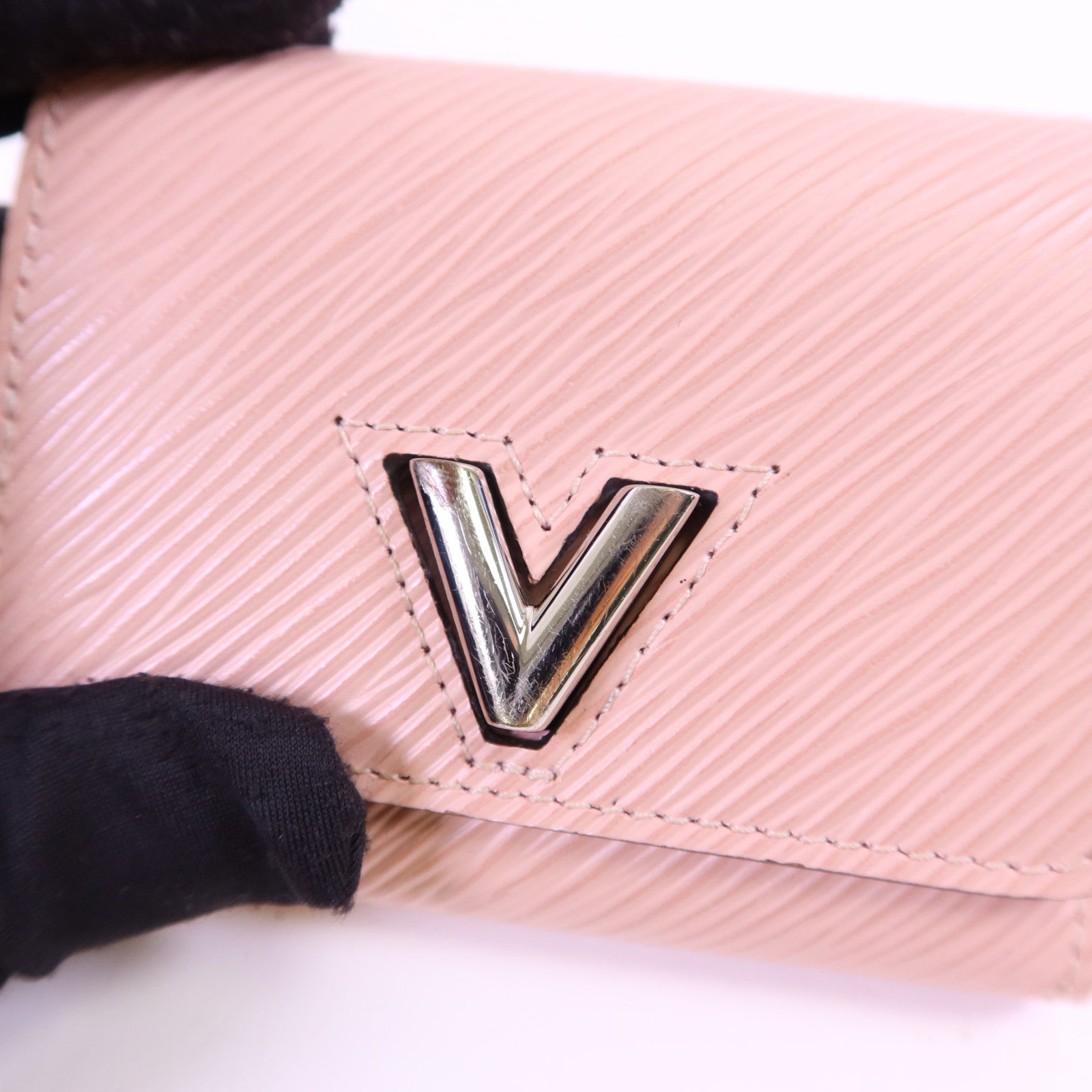 LOUIS VUITTON 【激減優惠】Epi Twist Compact XS Wallet銀扣錢包