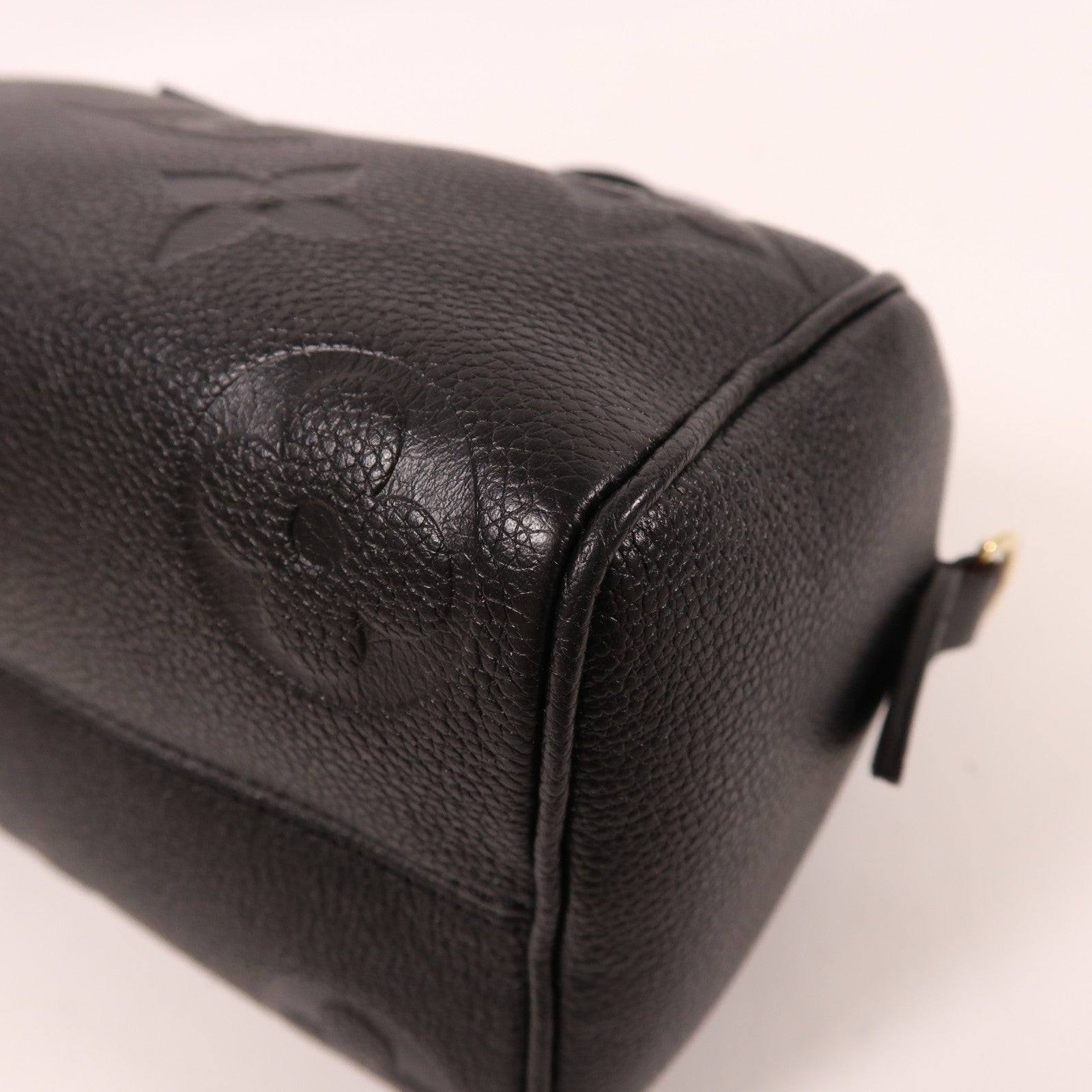 LOUIS VUITTON Monogram Empreinte Speedy Bandouiere 20金扣手挽肩背兩用袋黑色