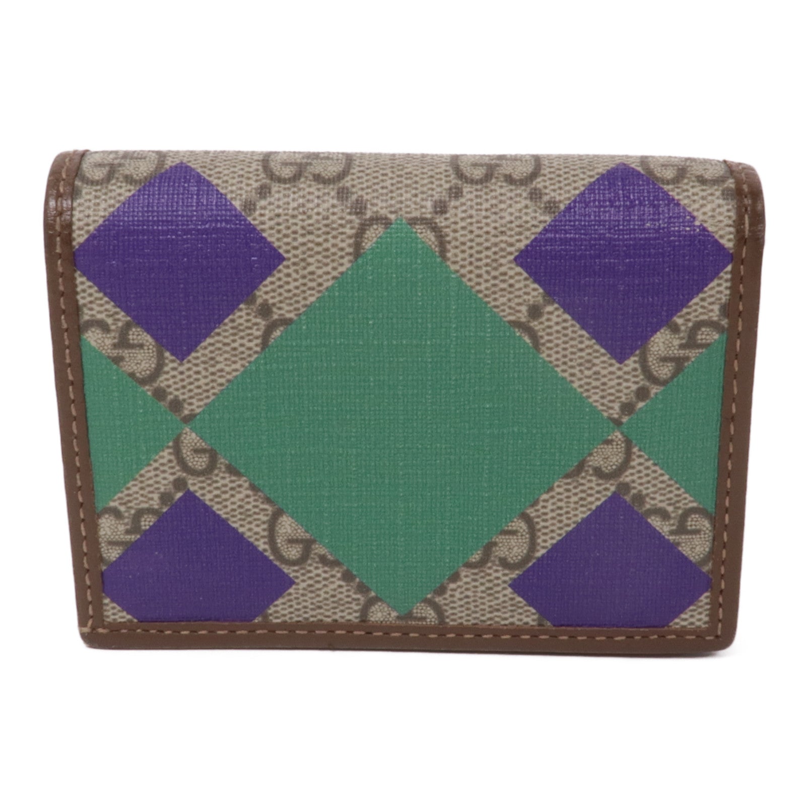 GUCCI 【激減優惠】塗層帆布Wallet金扣錢包