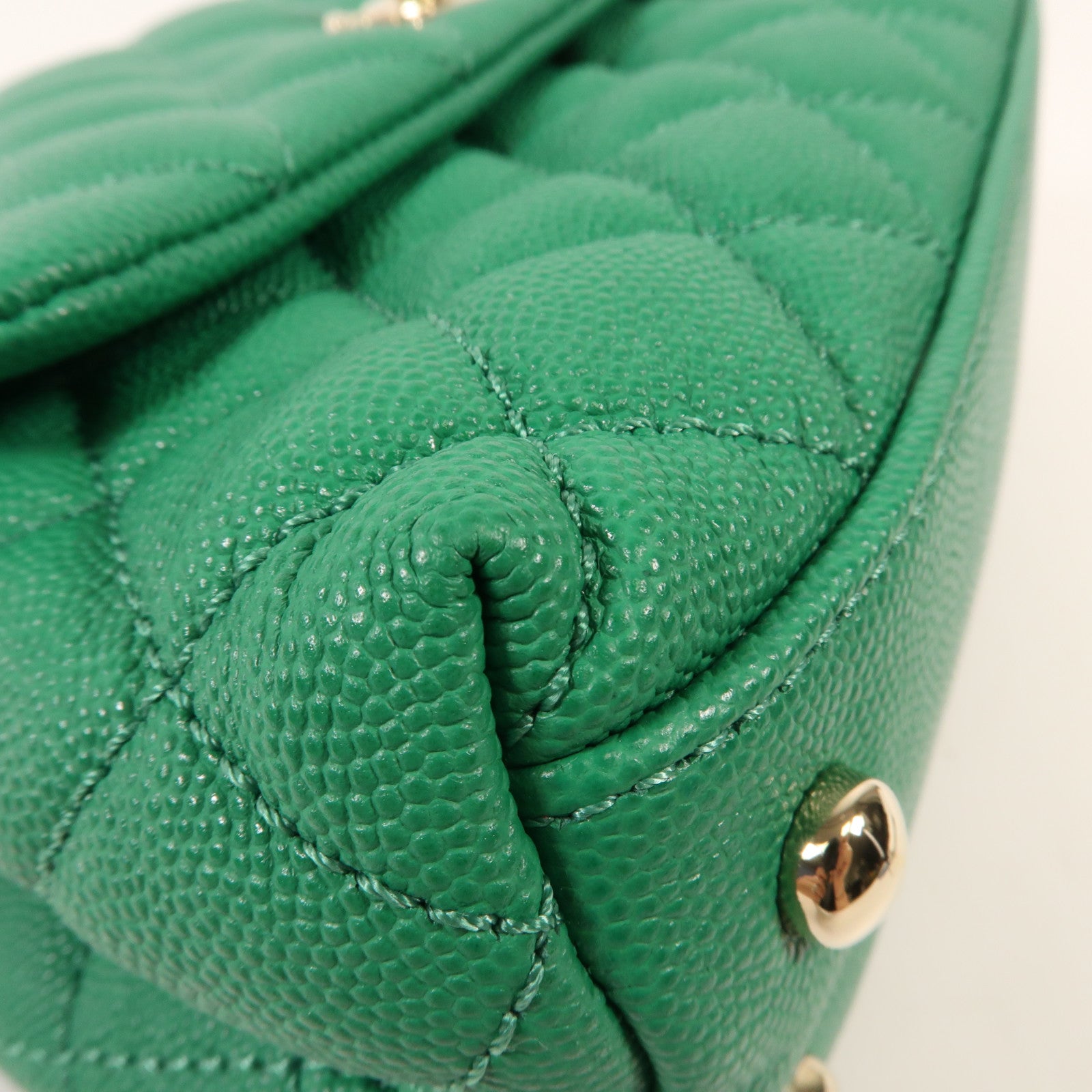 CHANEL 牛皮皮革Coco Handle Small金扣手挽肩背兩用袋