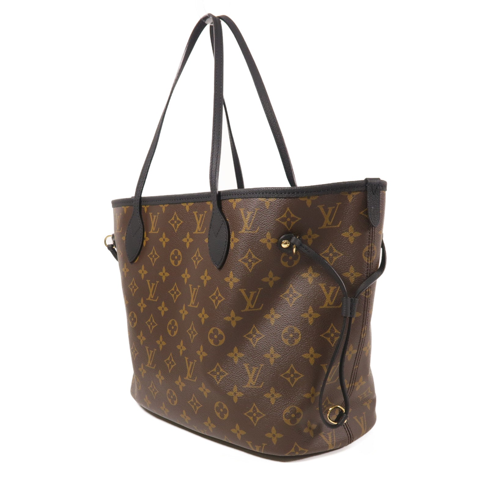 LOUIS VUITTON Monogram Neverfull Inside Out MM金扣手挽袋
