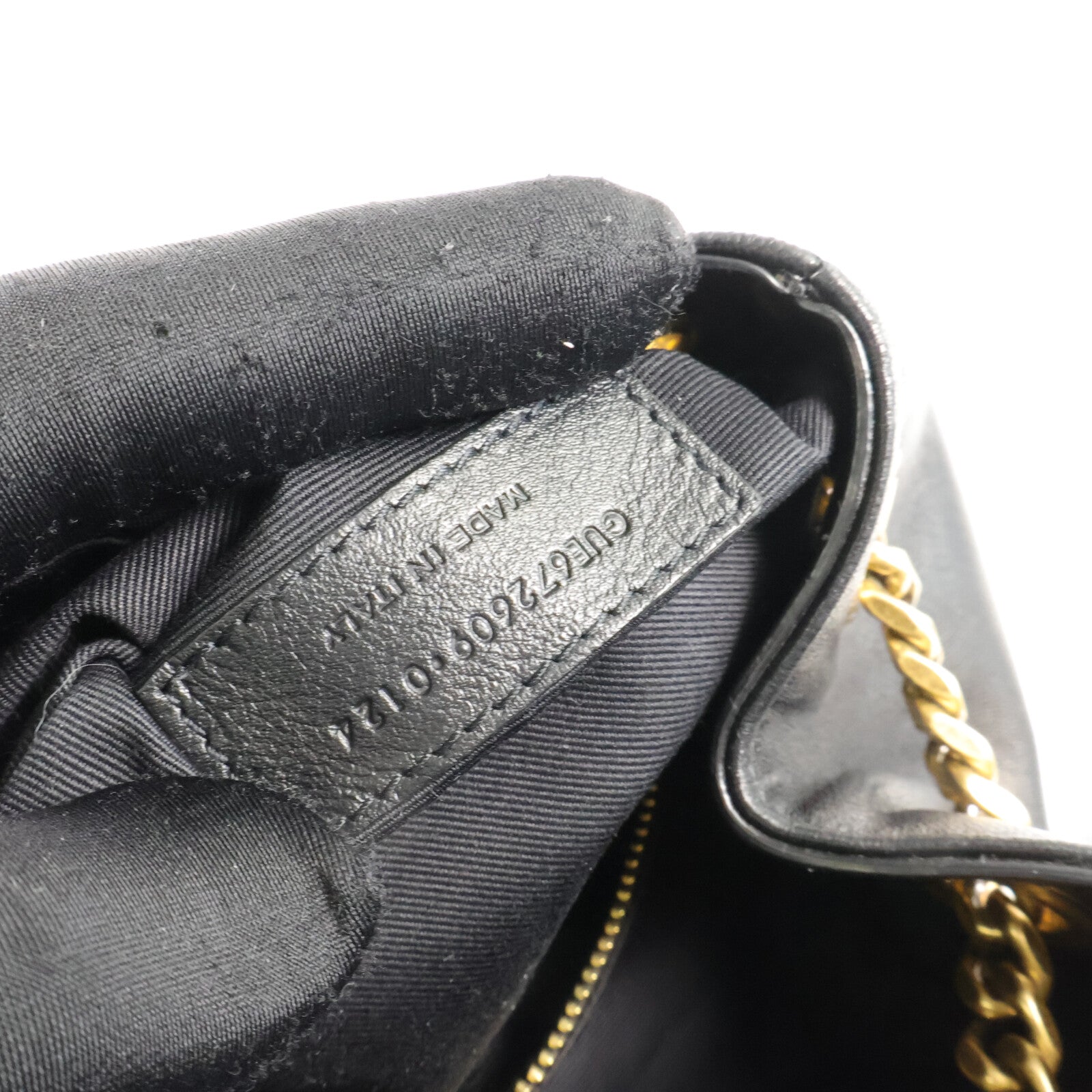 SAINT LAURENT 羊皮皮革Joe Backpack鏈帶背包