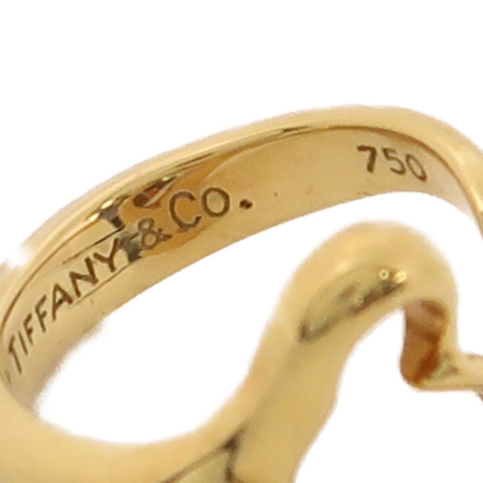 TIFFANY＆CO 18K黃金Heart Ring戒指US#5.5