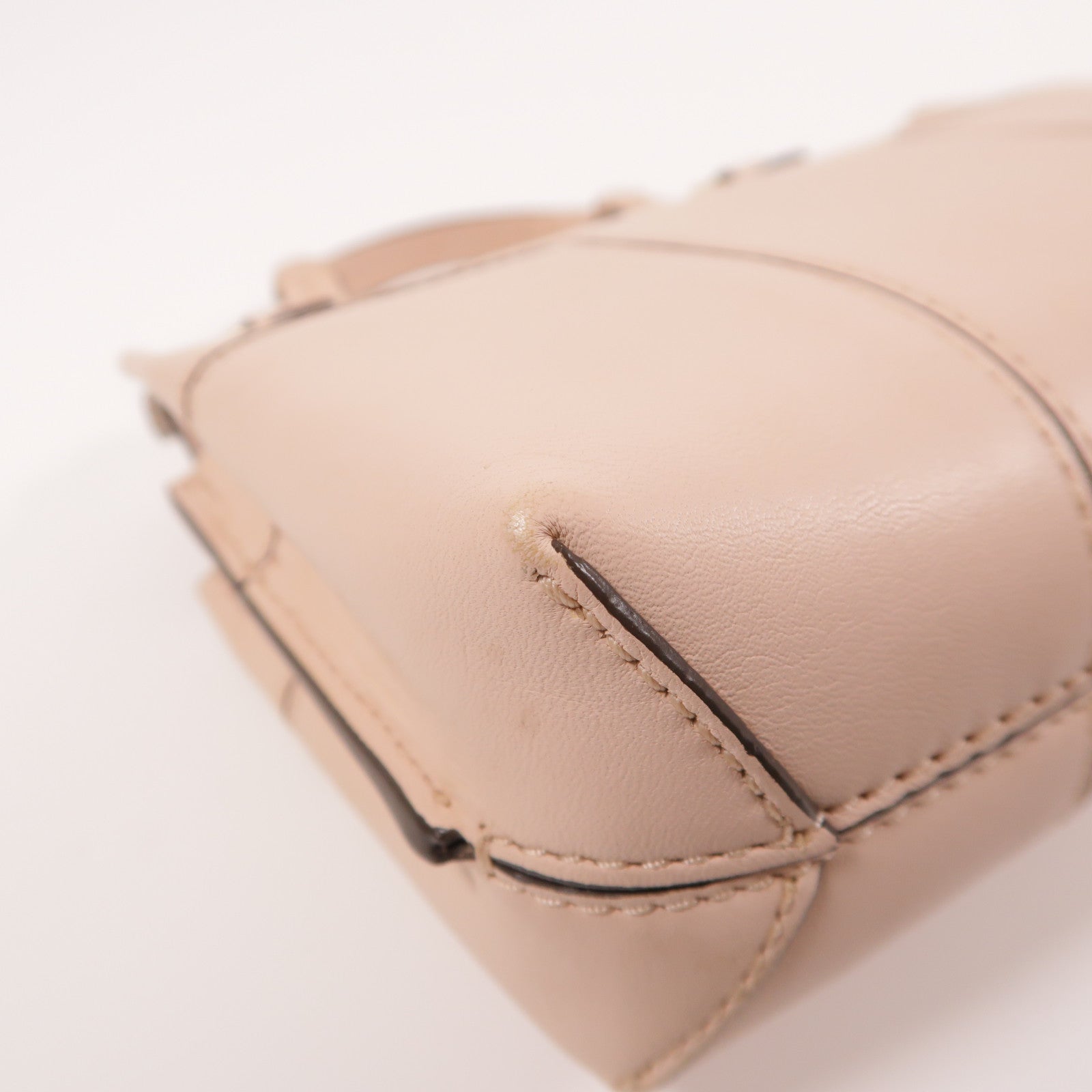 牛皮皮革2 Way Shoulder金扣手挽肩背兩用袋