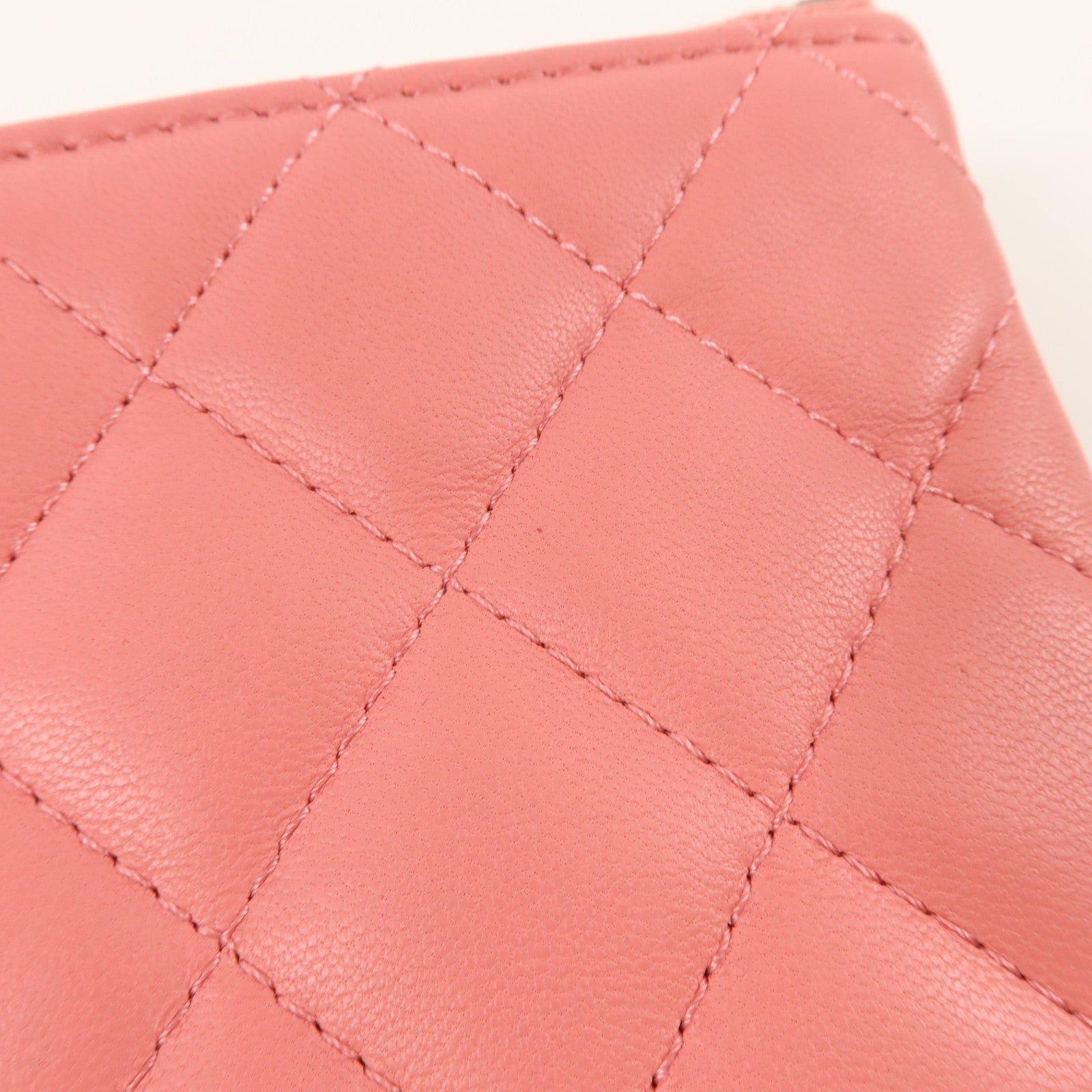CHANEL 羊皮皮革Classic Zipped Coin Purse銀扣零錢包
