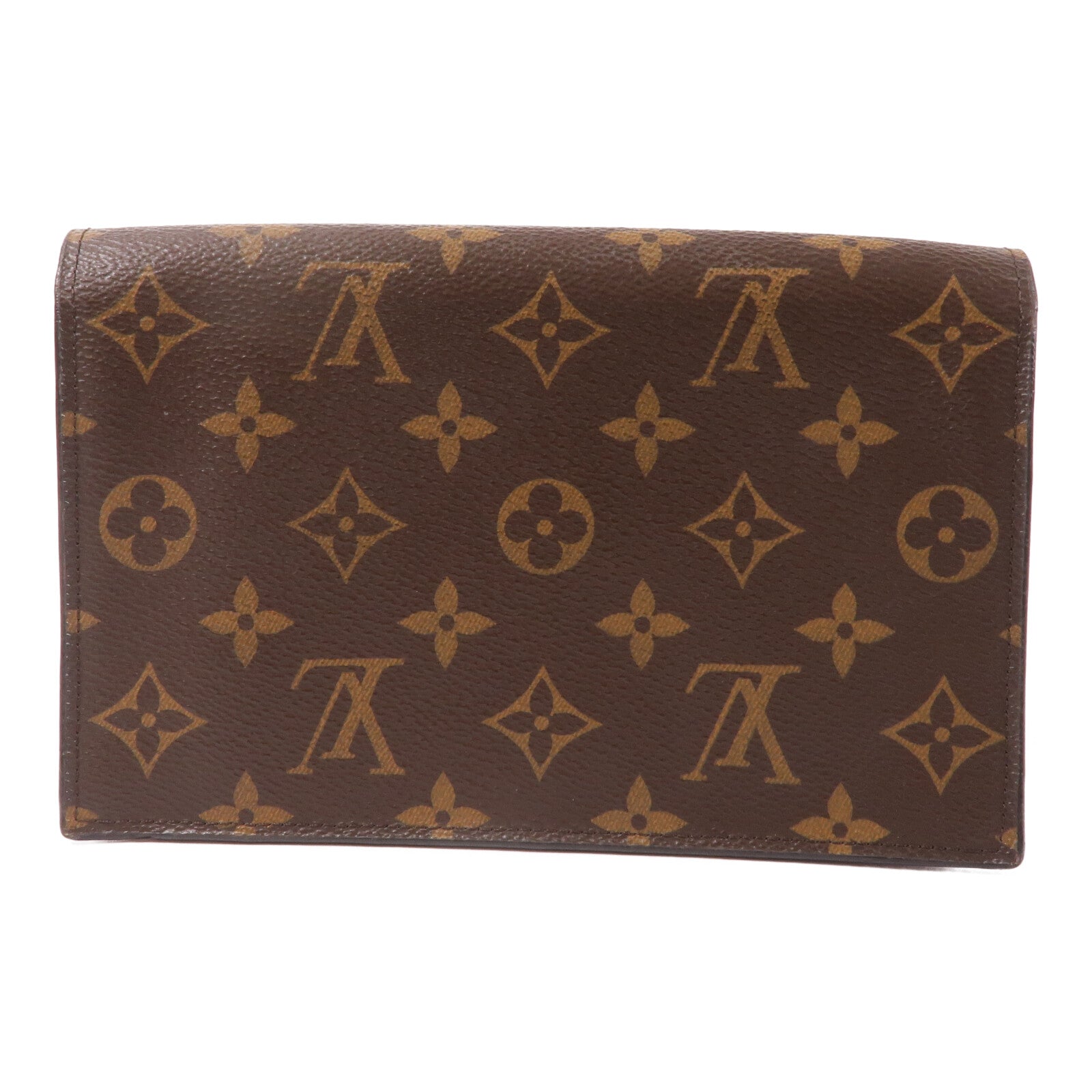 LOUIS VUITTON Monogram Portefeuille Flore鏈帶肩背袋