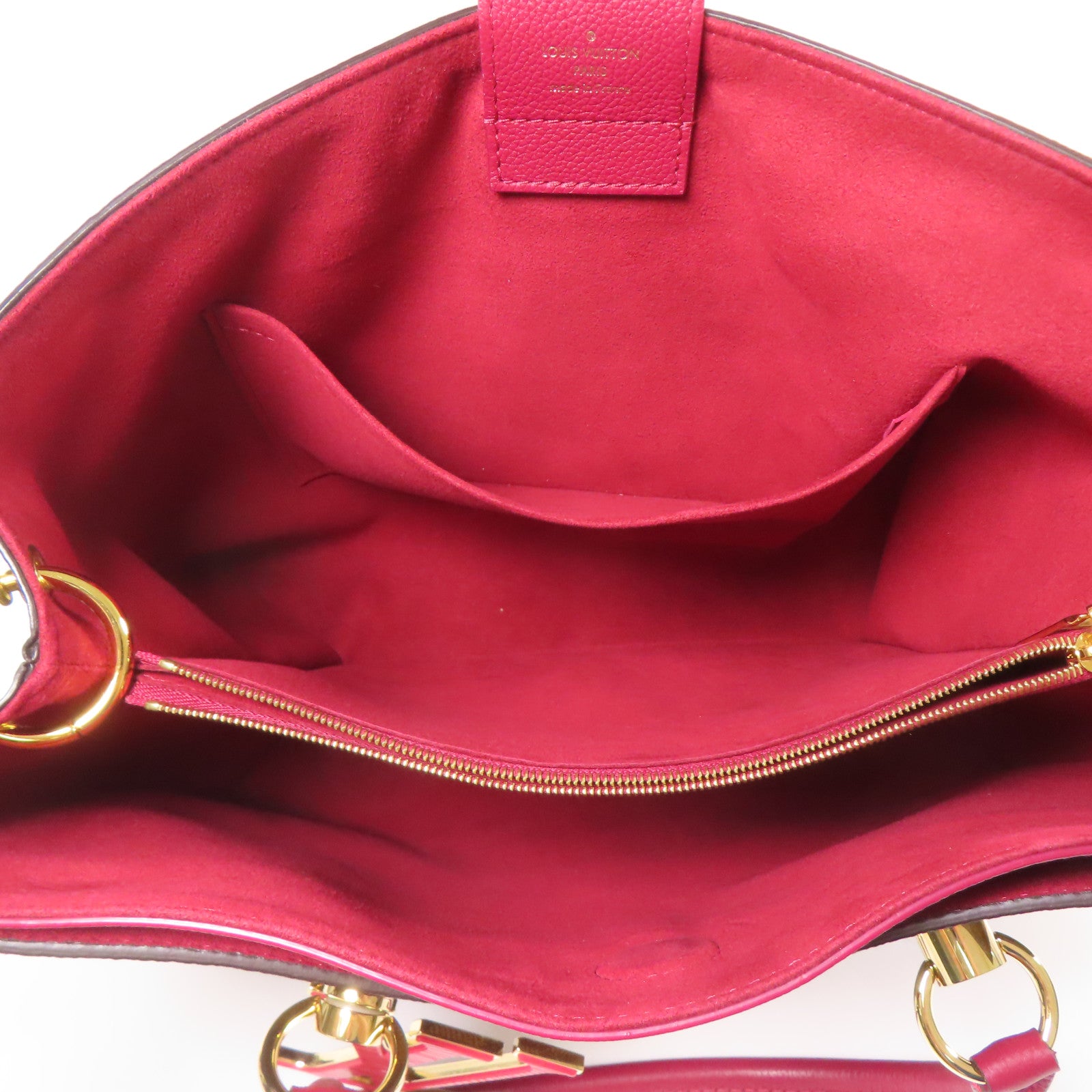 LOUIS VUITTON Damier Rivierside金扣手挽肩背兩用袋