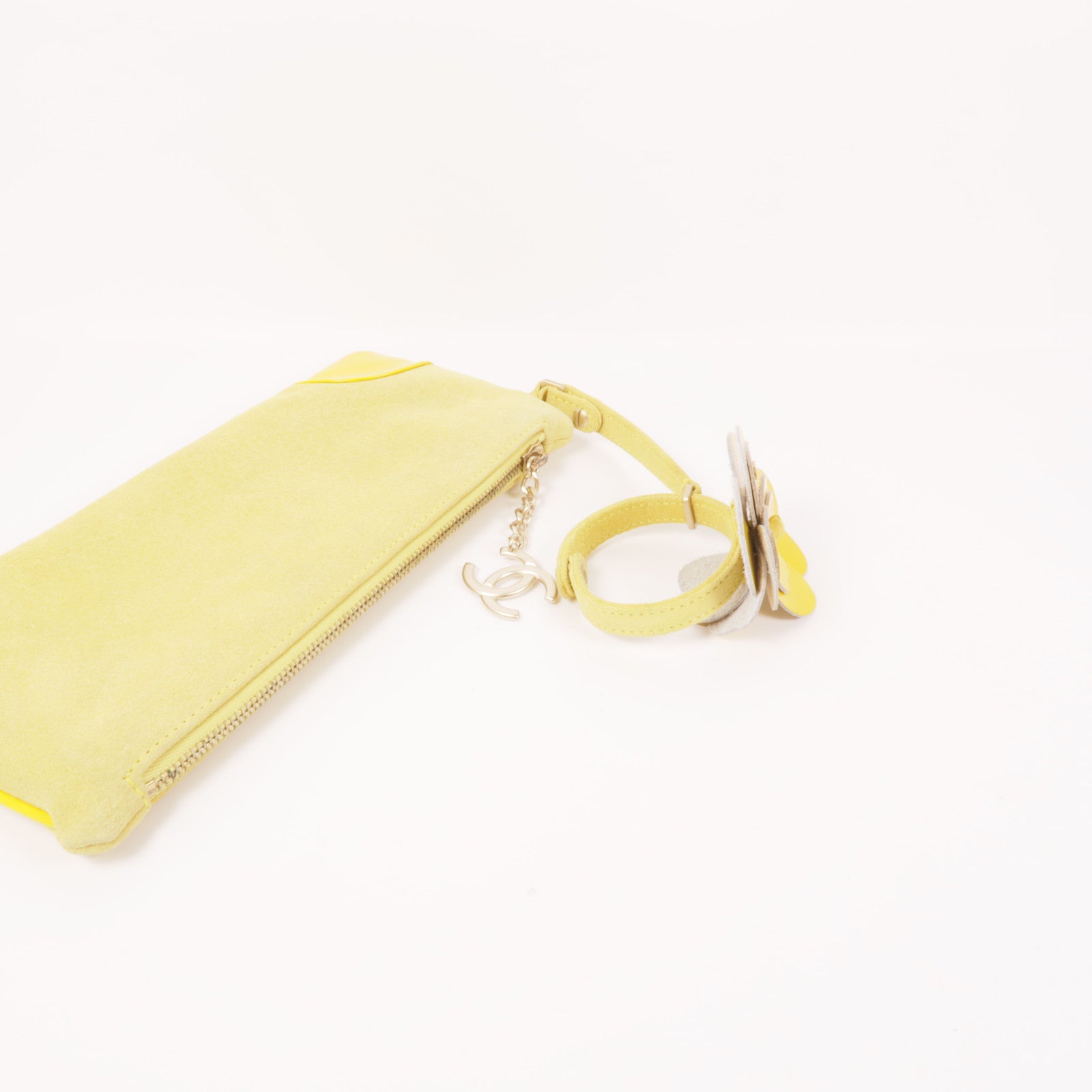 CHANEL 【激減優惠】麂皮皮革Clutch Bag金扣手拿包