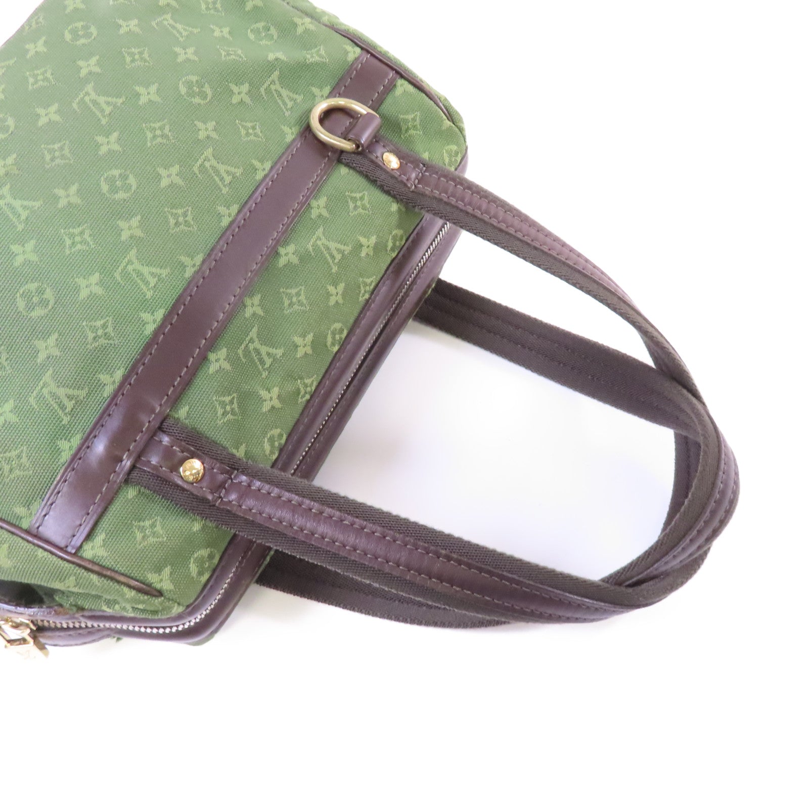 LOUIS VUITTON 【激減優惠】Monogram Mini Josephine PM Handbag金扣手挽袋綠色/啡色