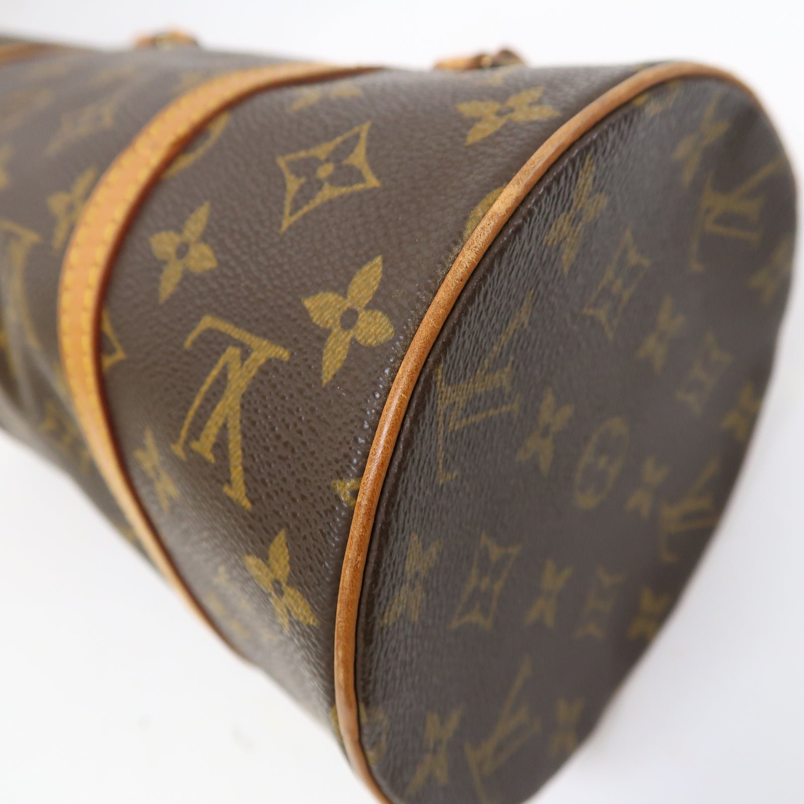 LOUIS VUITTON Monogram Papillon GM Shoulder Bag金扣肩背袋啡色