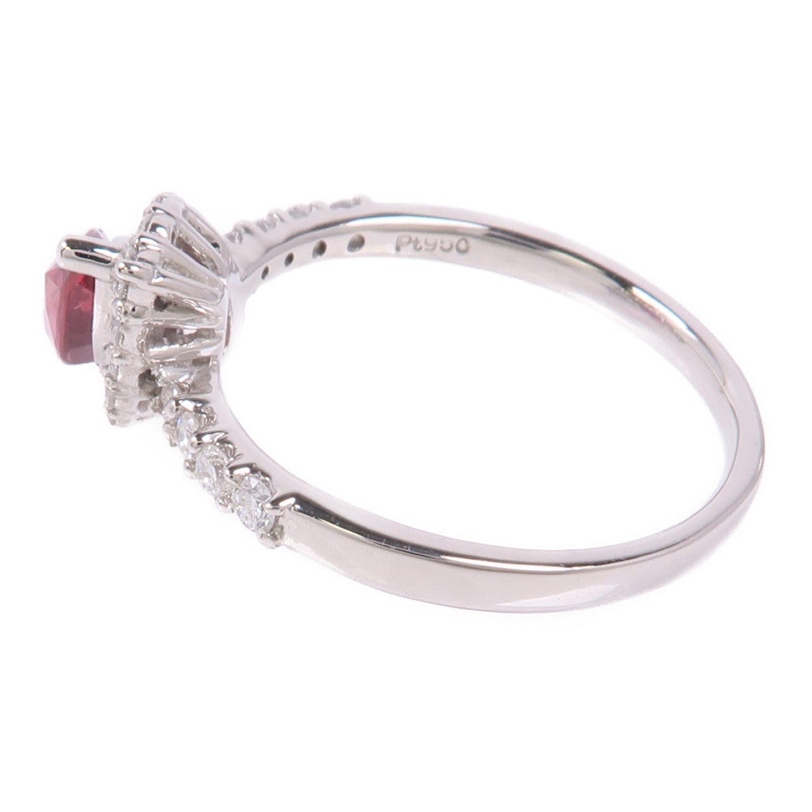 JEWELRY Ruby Diamond Ring  PT950 Platinum US#6.25