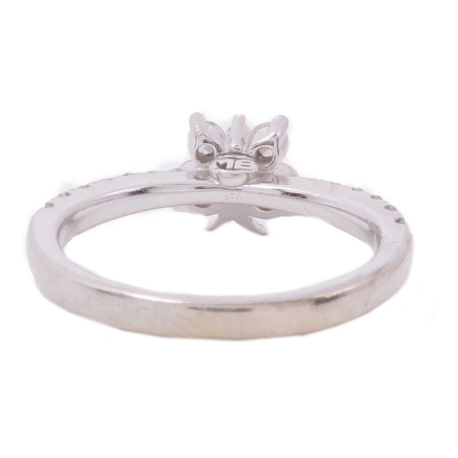 JEWELRY 【激減優惠】18K白金Diamond鑽石戒指US#4.5