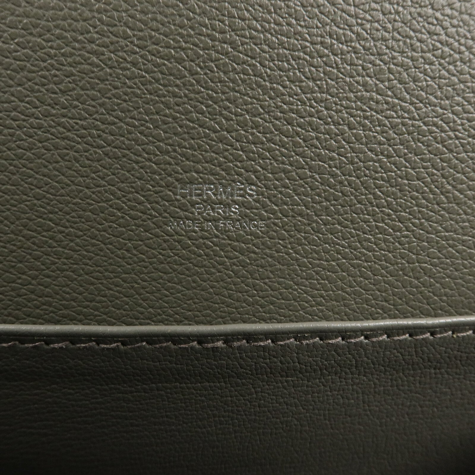 HERMES Evercolor皮革Roulis 23肩背袋Gris Meyer