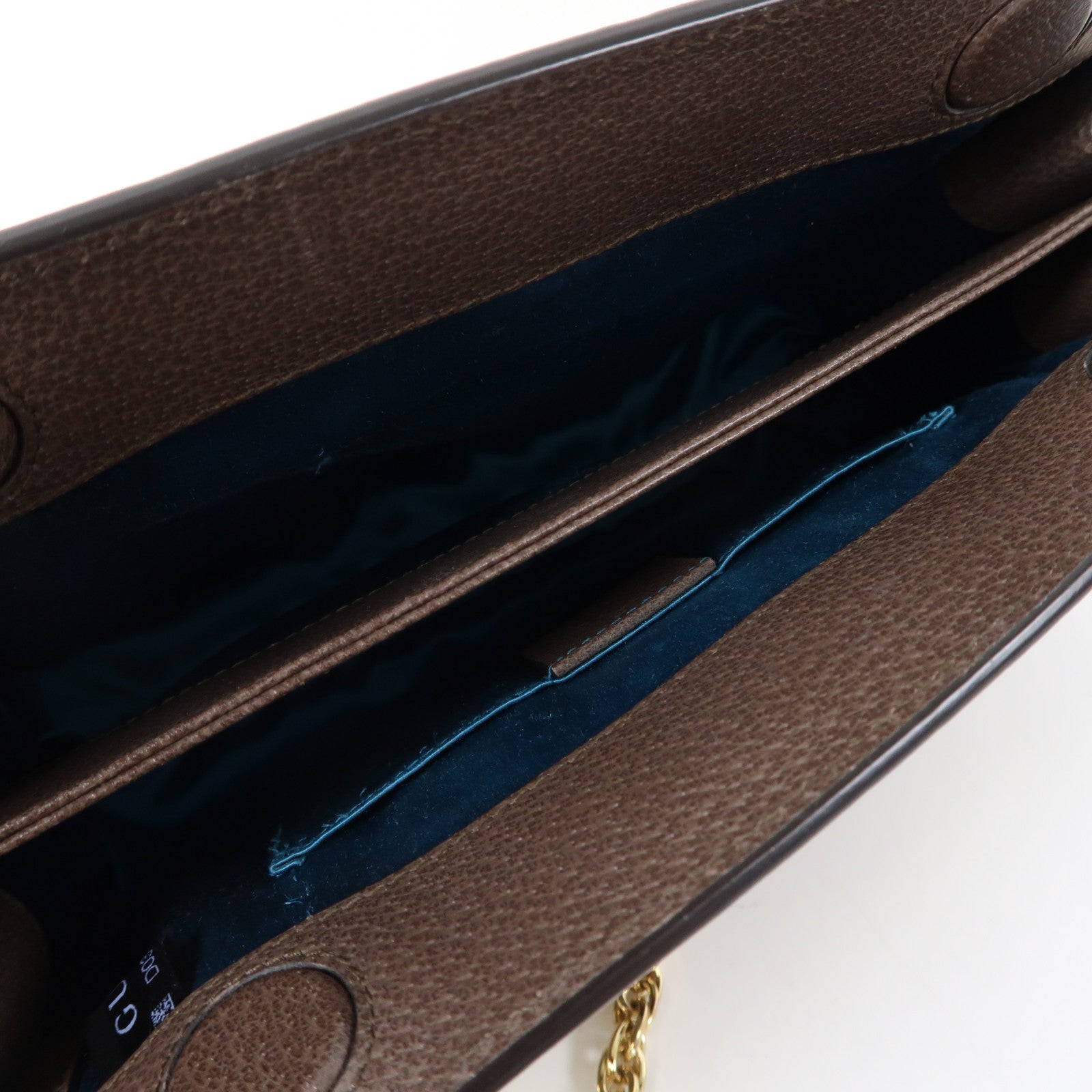 GUCCI 【激減優惠】塗層帆布Ophidia GG Chain金扣鏈帶肩背袋啡色