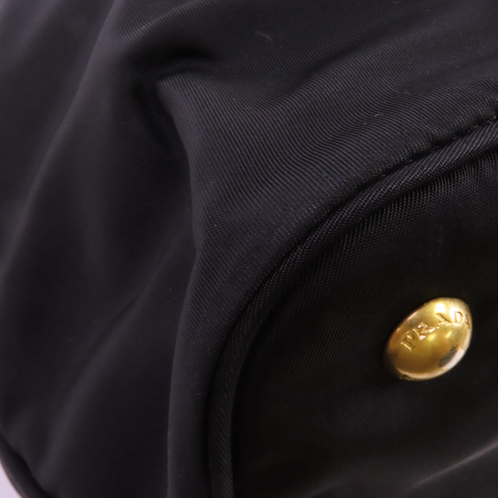 PRADA 尼龍2Way Shoulder金扣手挽肩背兩用袋