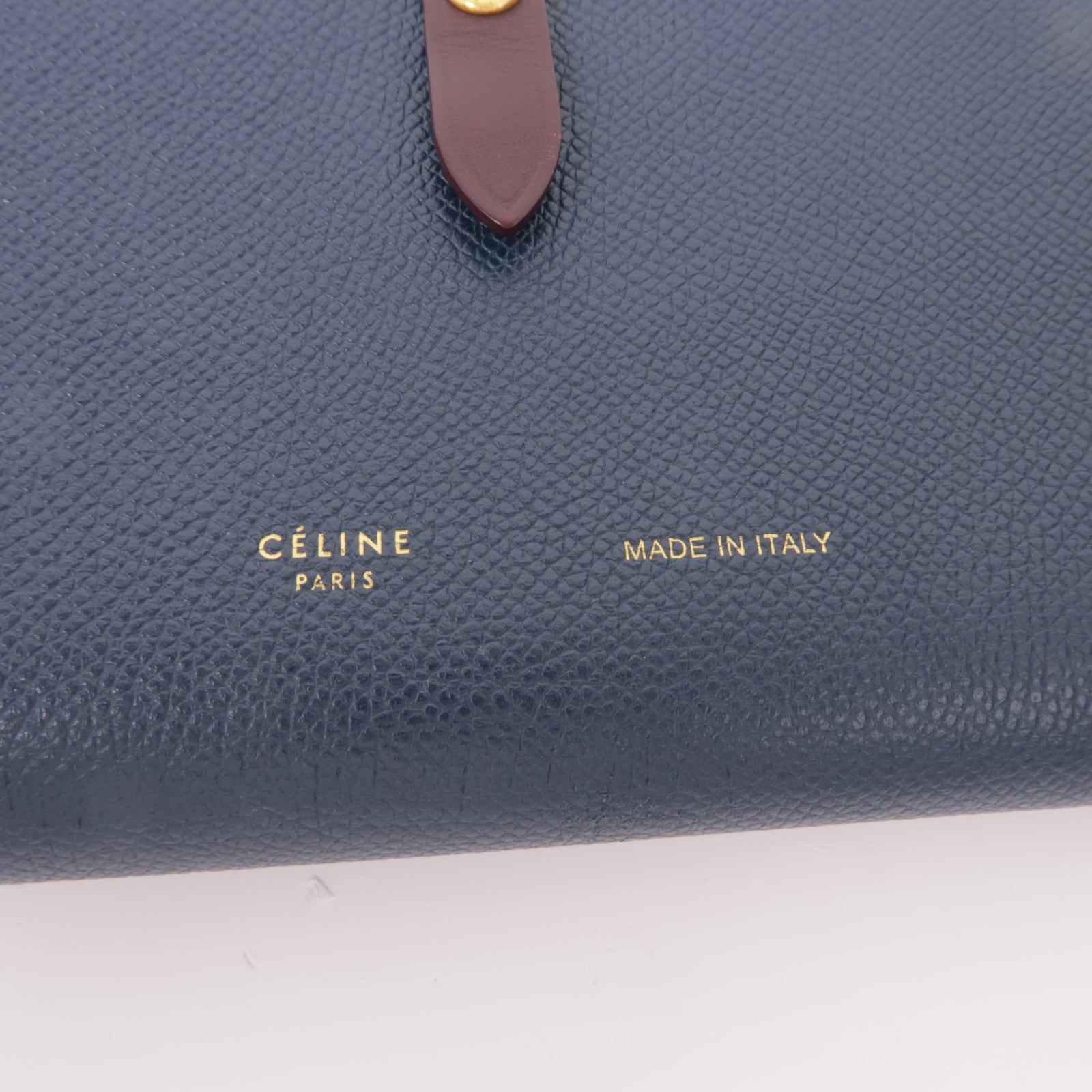 CELINE 牛皮皮革Long Wallet金扣長錢包