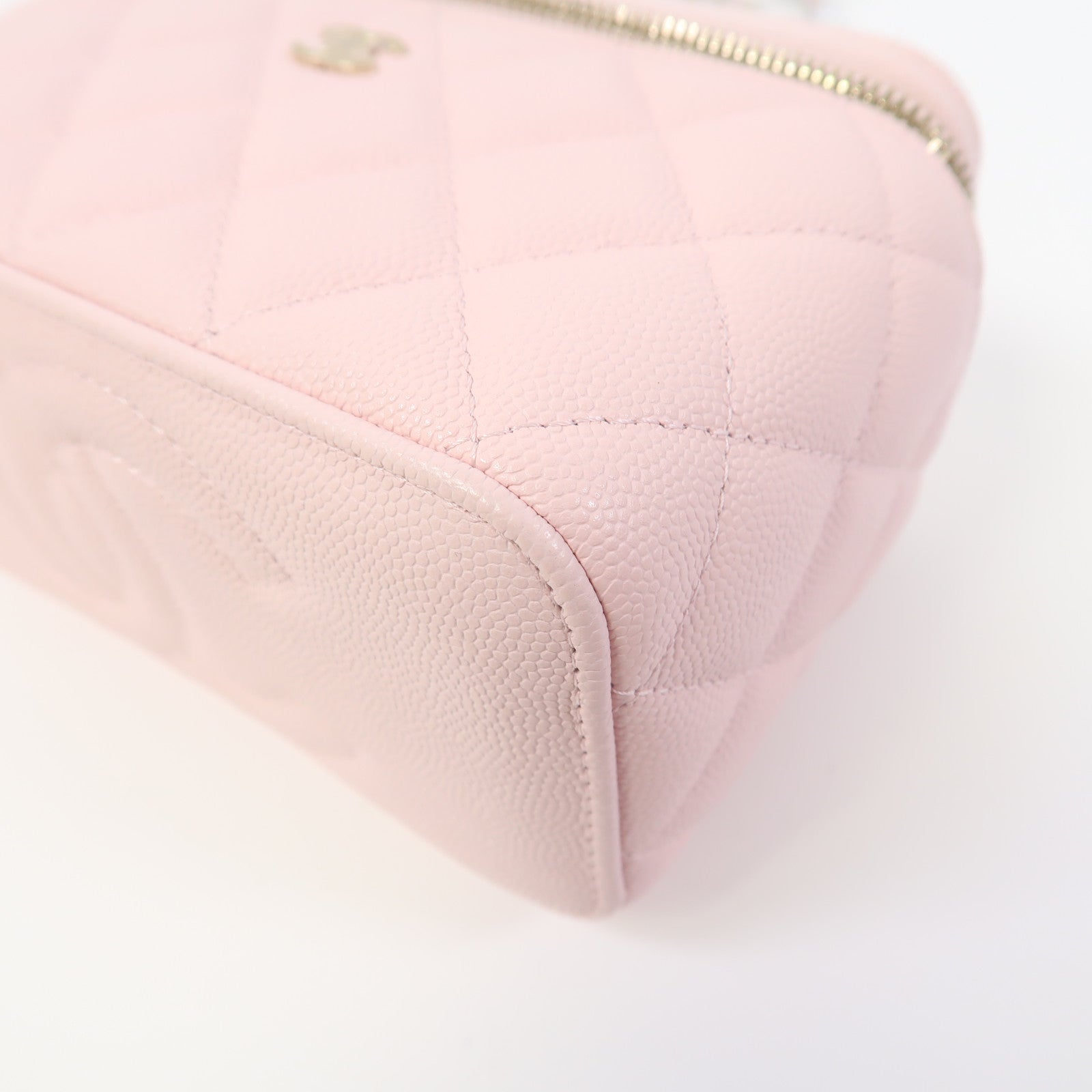 CHANEL 【激減優惠】菱格牛皮皮革Chain Shoulder金扣鏈帶肩背袋粉紅色