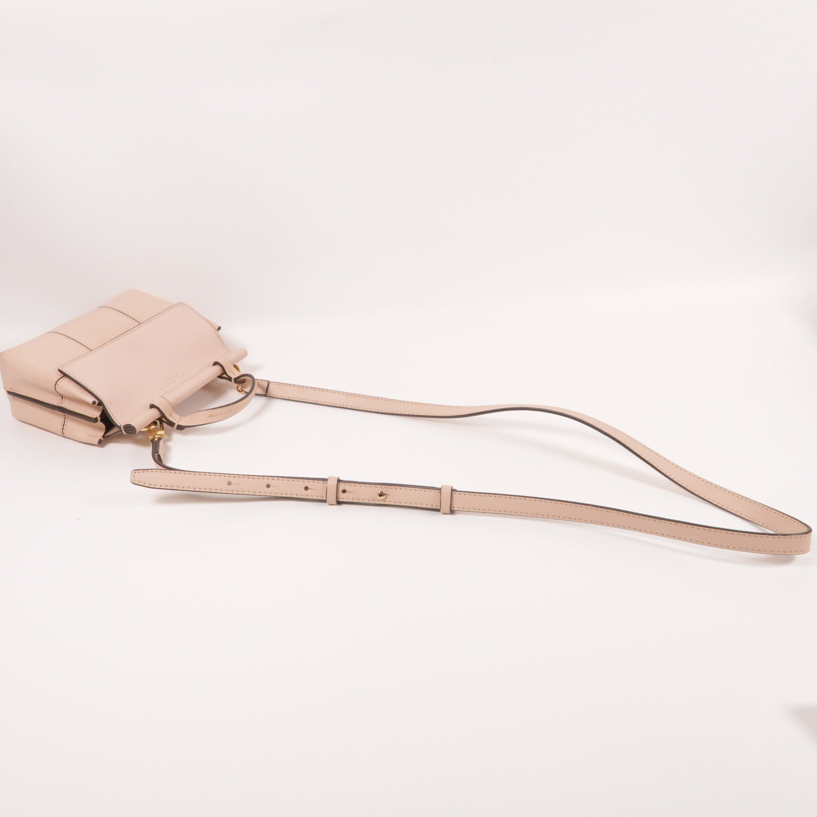 牛皮皮革2 Way Shoulder金扣手挽肩背兩用袋