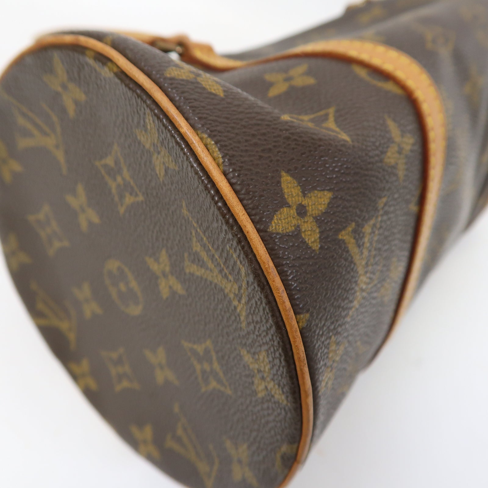 LOUIS VUITTON Monogram Papillon GM Shoulder Bag金扣肩背袋啡色