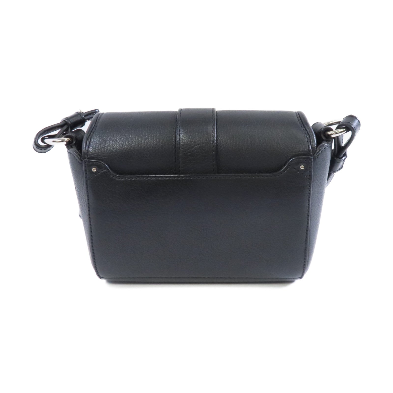 GIVENCHY 【激減優惠】山羊皮皮革Obsedia Crossbody Bag銀扣肩背袋黑色