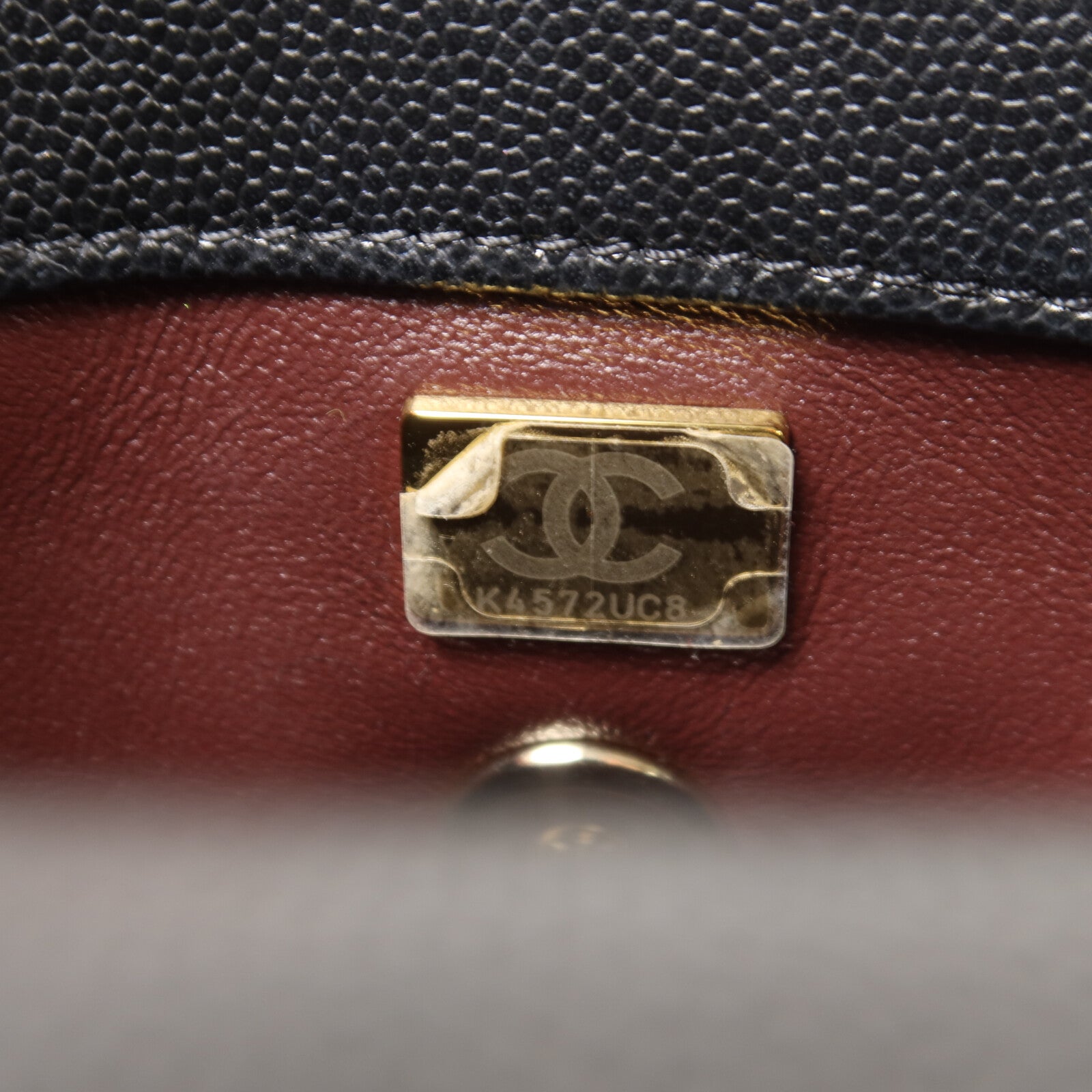 CHANEL 牛皮皮革Mini Coco Handle鏈帶手挽肩背兩用袋