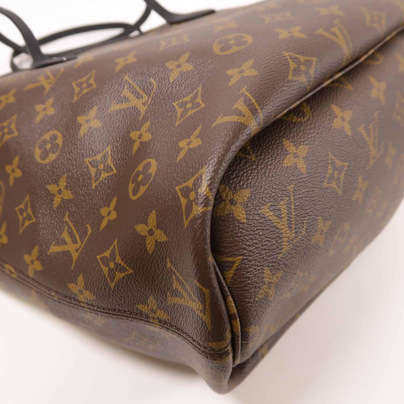 LOUIS VUITTON Monogram Neverfull Inside Out MM金扣手挽袋