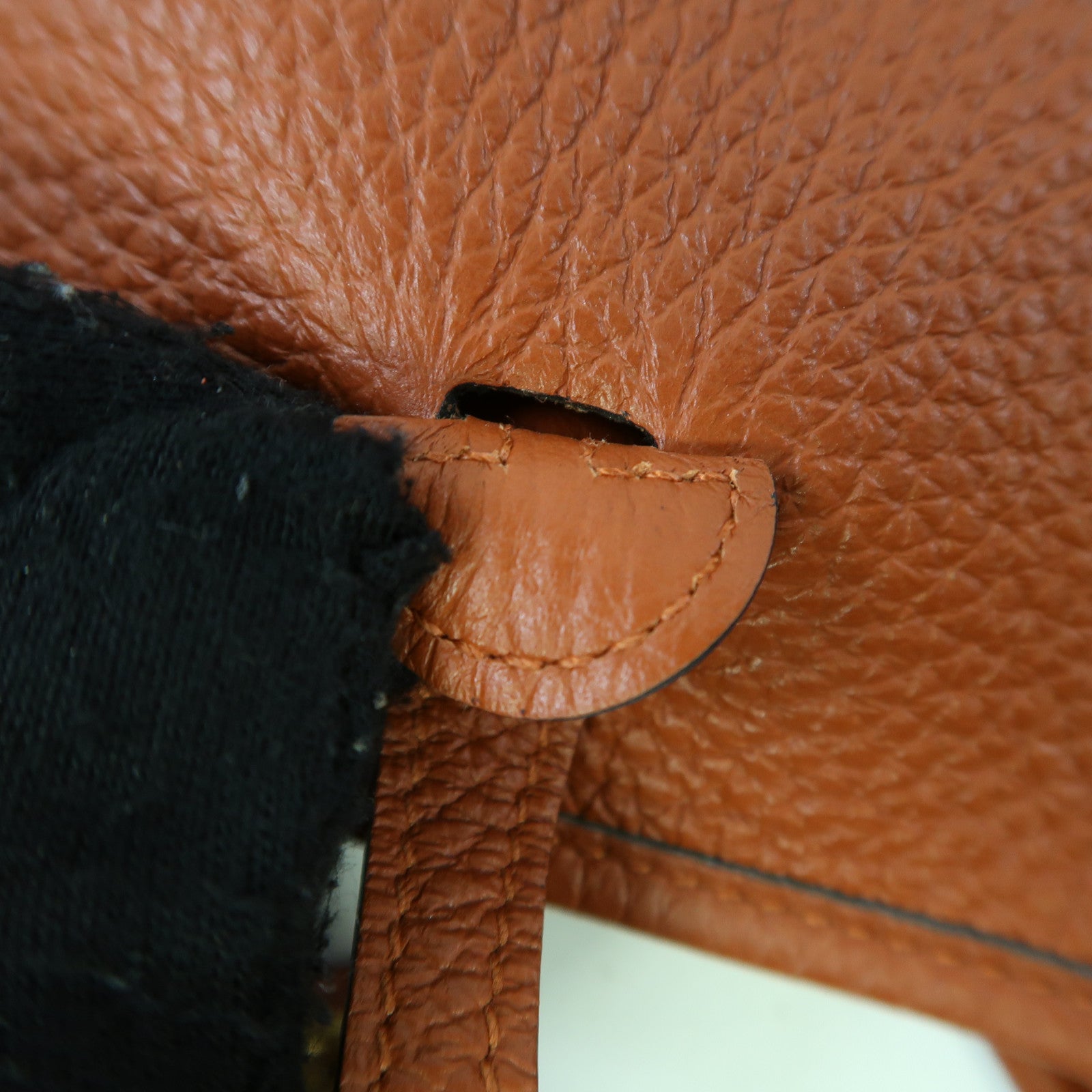 HERMES Clemence皮革Evelyne TPM金扣肩背袋啡色