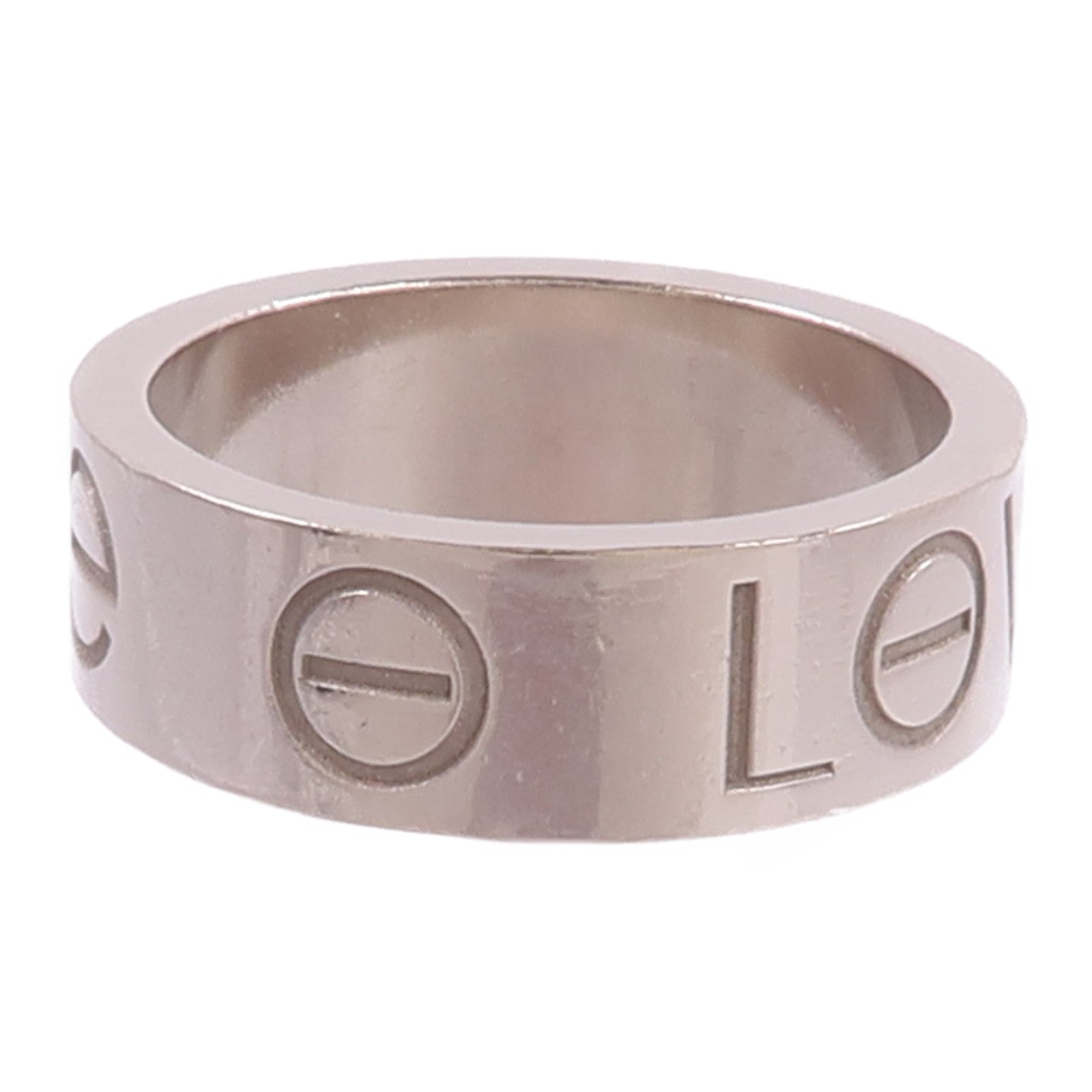 CARTIER 18K白金Love Ring戒指